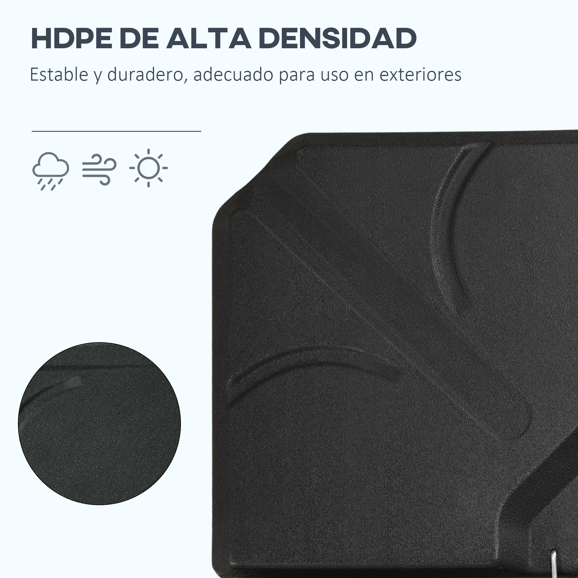 Outsunny Base Para Sombrilla De 4 Piezas Rellenable Con Arena 72 Kg O Agua 56 Kg - Image 6
