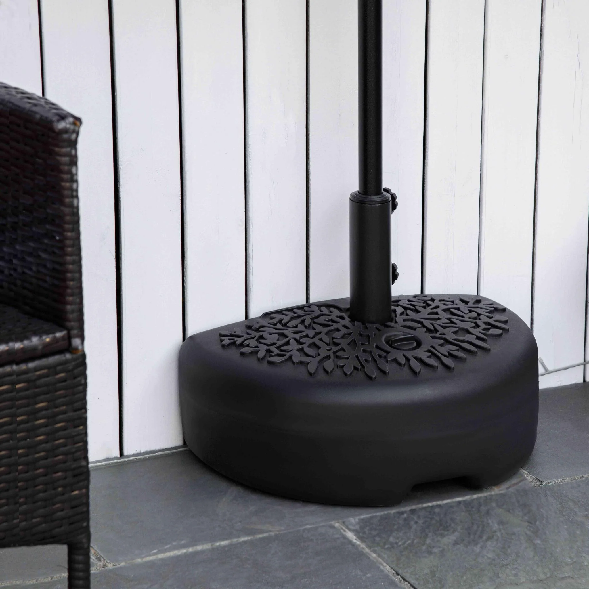 Outsunny Base Pared Para Sombrilla Rellenable De Arena 21 Kg O Agua 18 Kg Jardín - Image 2