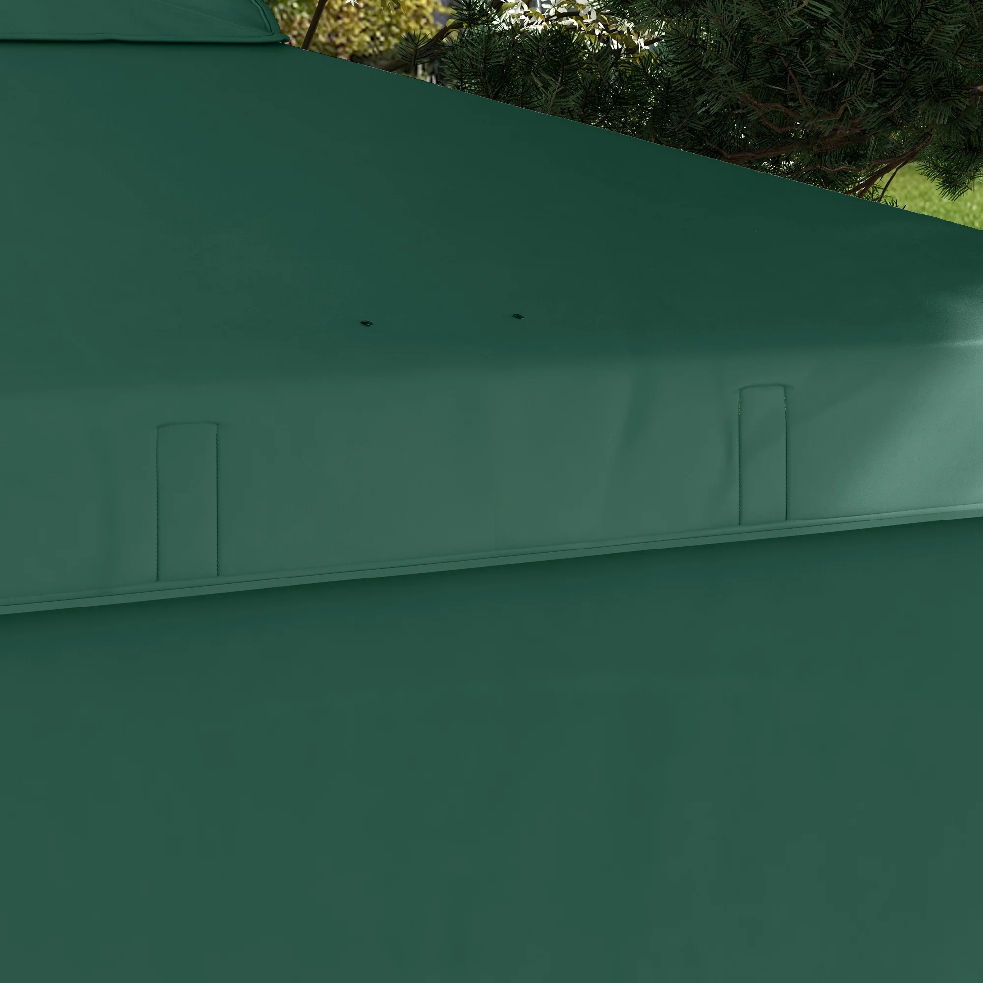 Outsunny Carpa Plegable 2,5x2,5 M Con 1 Pared Lateral Altura Ajustable Verde - Image 5