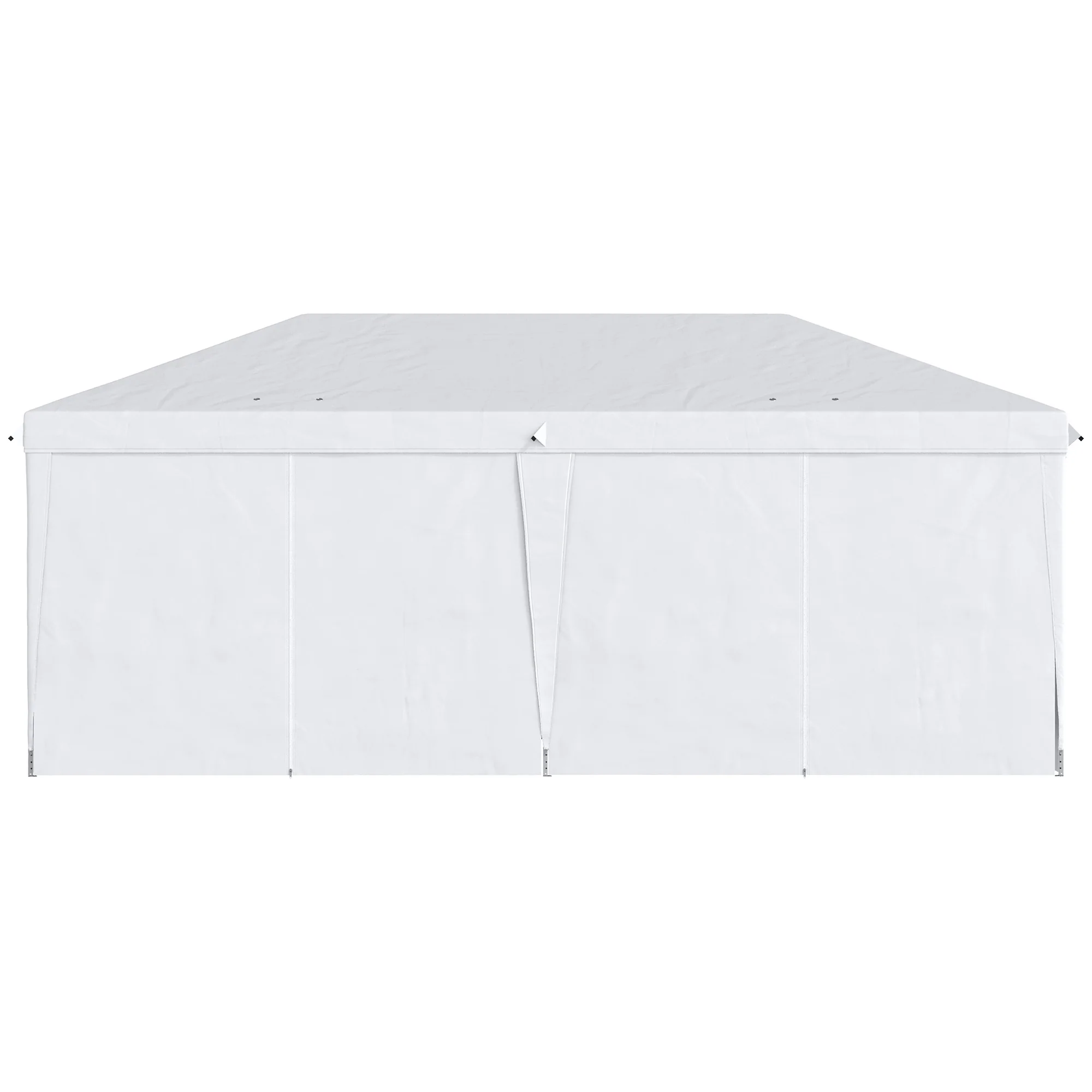 Outsunny Carpa Plegable 5,85x2,95x2,7 M Con 4 Paneles 4 Ventanas Blanco - Image 5