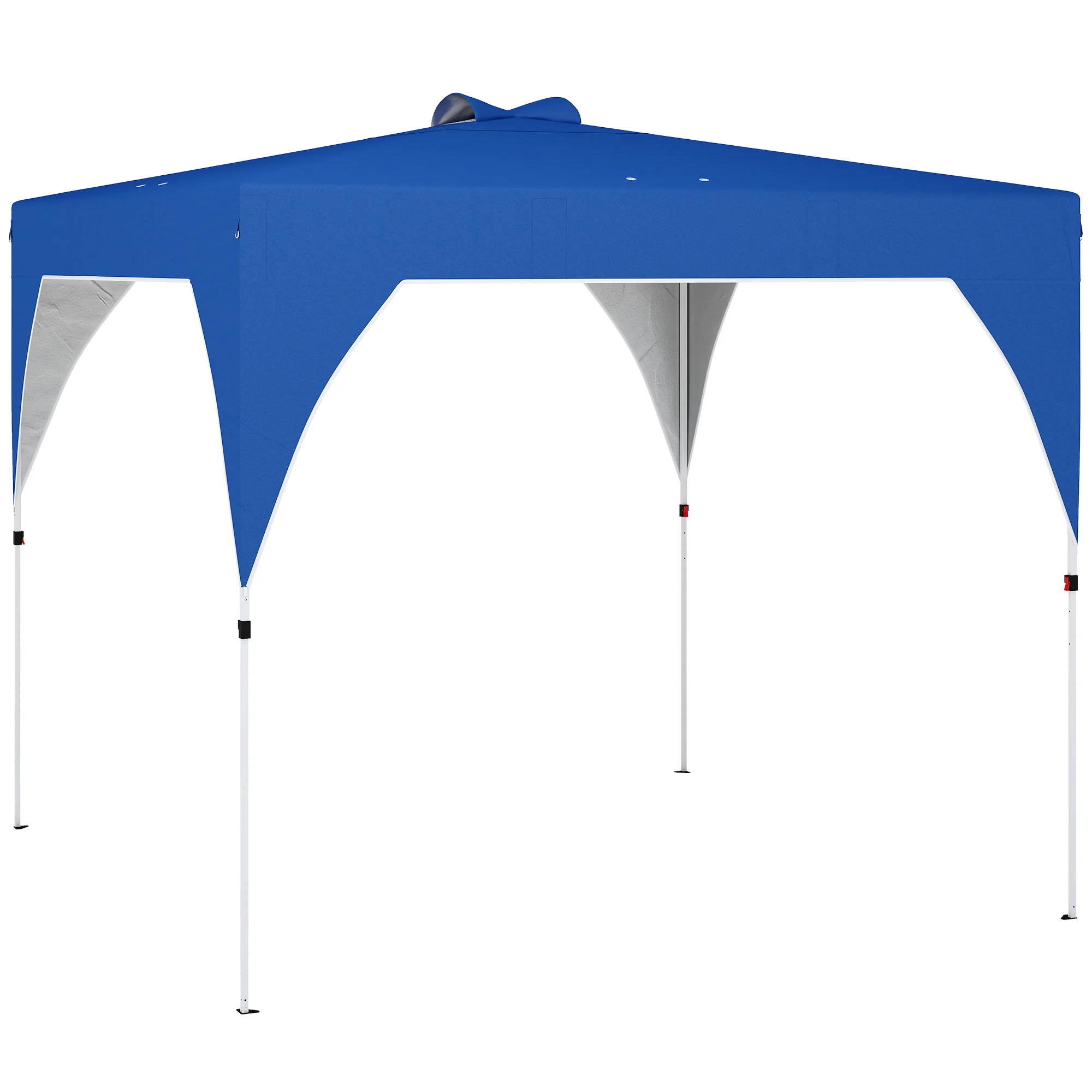 Outsunny Carpa Plegable Pop-up 3x3 M Con Bloqueo Central Altura Ajustable