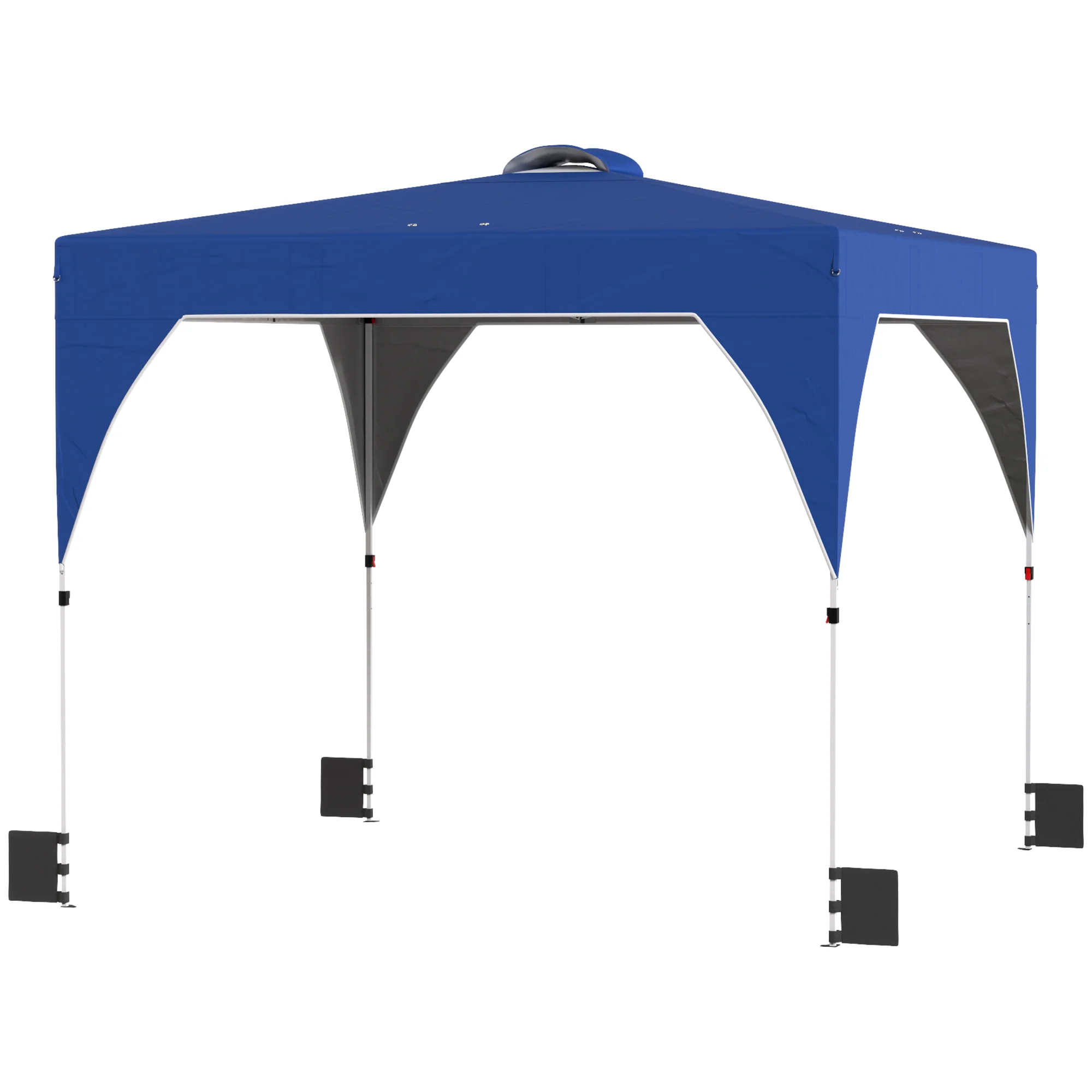 Outsunny Carpa Plegable Pop-up 3x3 M Con Bloqueo Central Altura Ajustable - Image 5