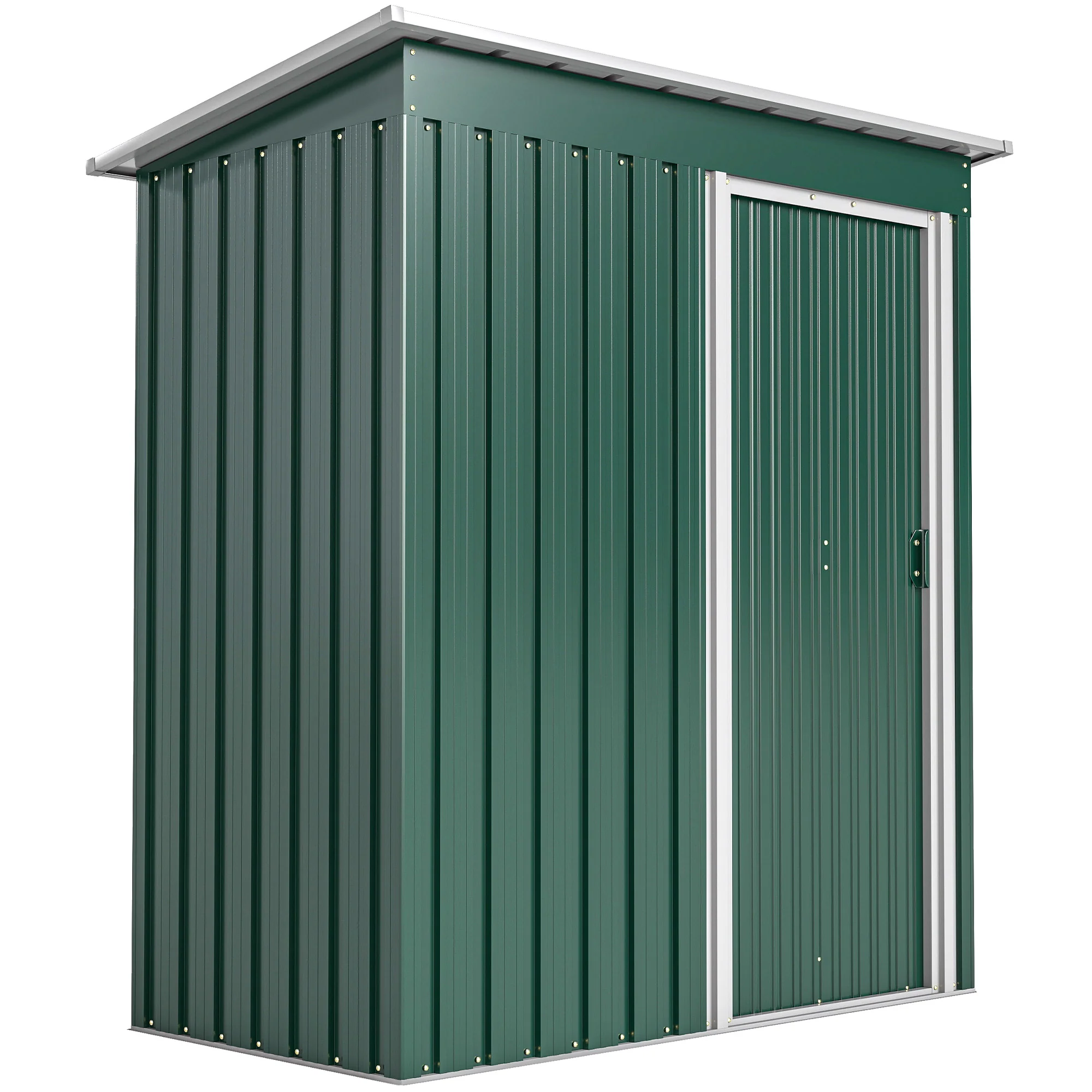 Outsunny Caseta De Jardín Exterior 1,16 M² 163x89x182 Cm Con Puerta Corredera