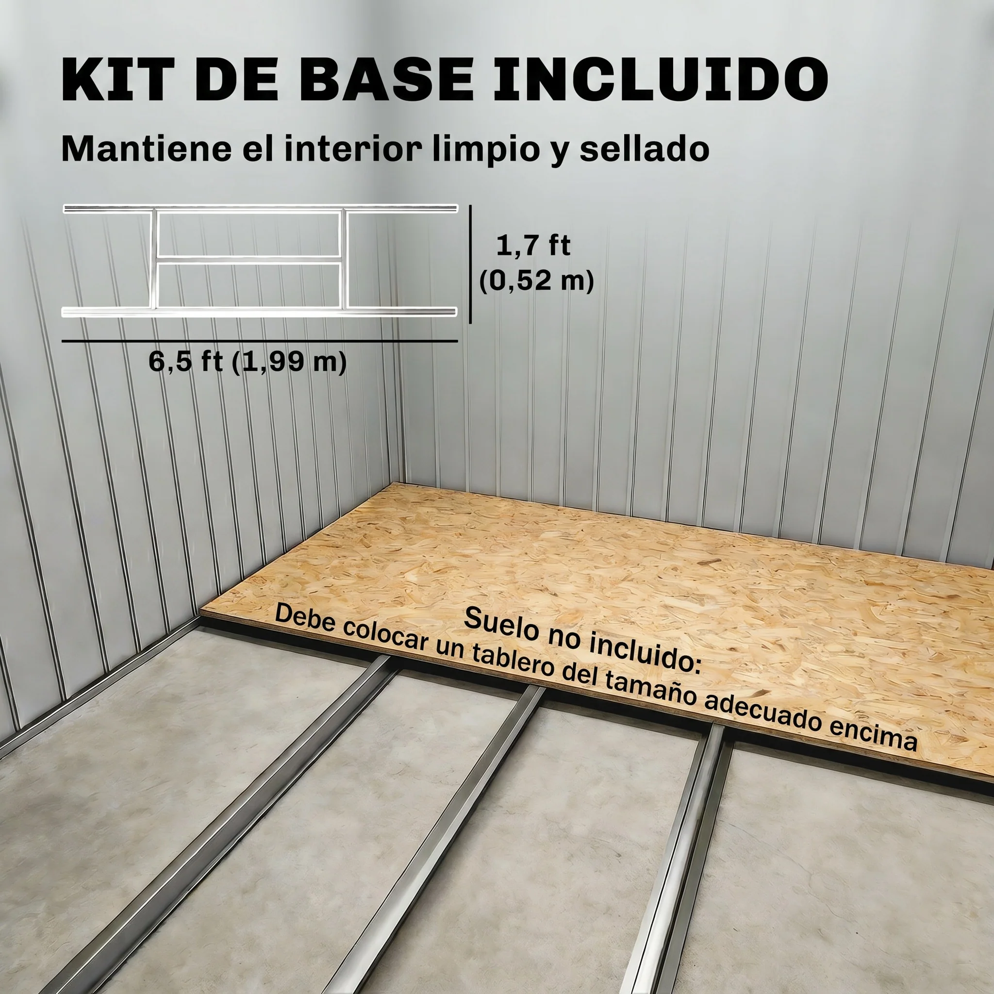 Outsunny Caseta De Jardín Exterior 2,42 M² 213x130x185 Cm Con Puerta Corredera - Image 6