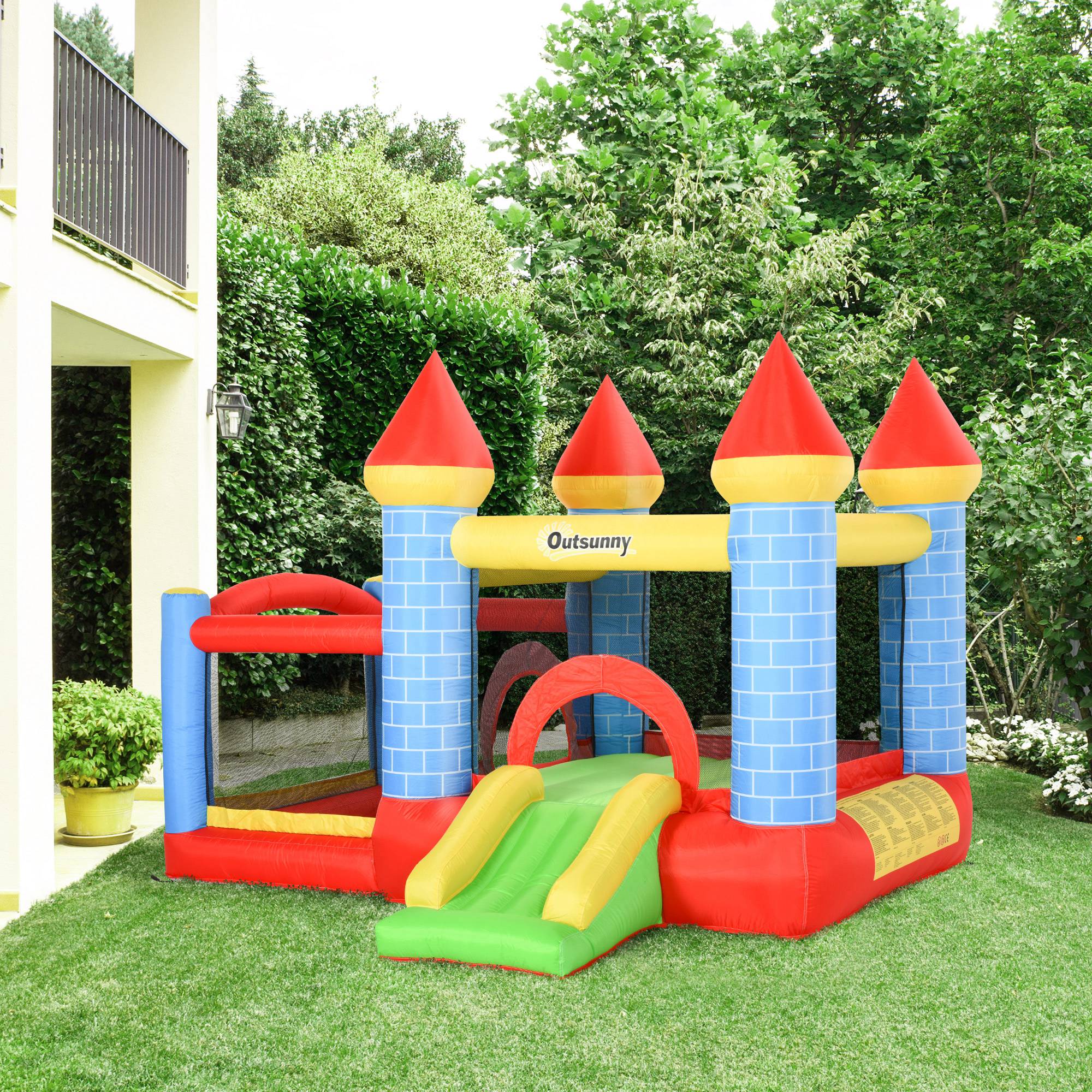 Outsunny Castillo Hinchable Infantil 280x260x210 Cm Con Inflador - Image 2