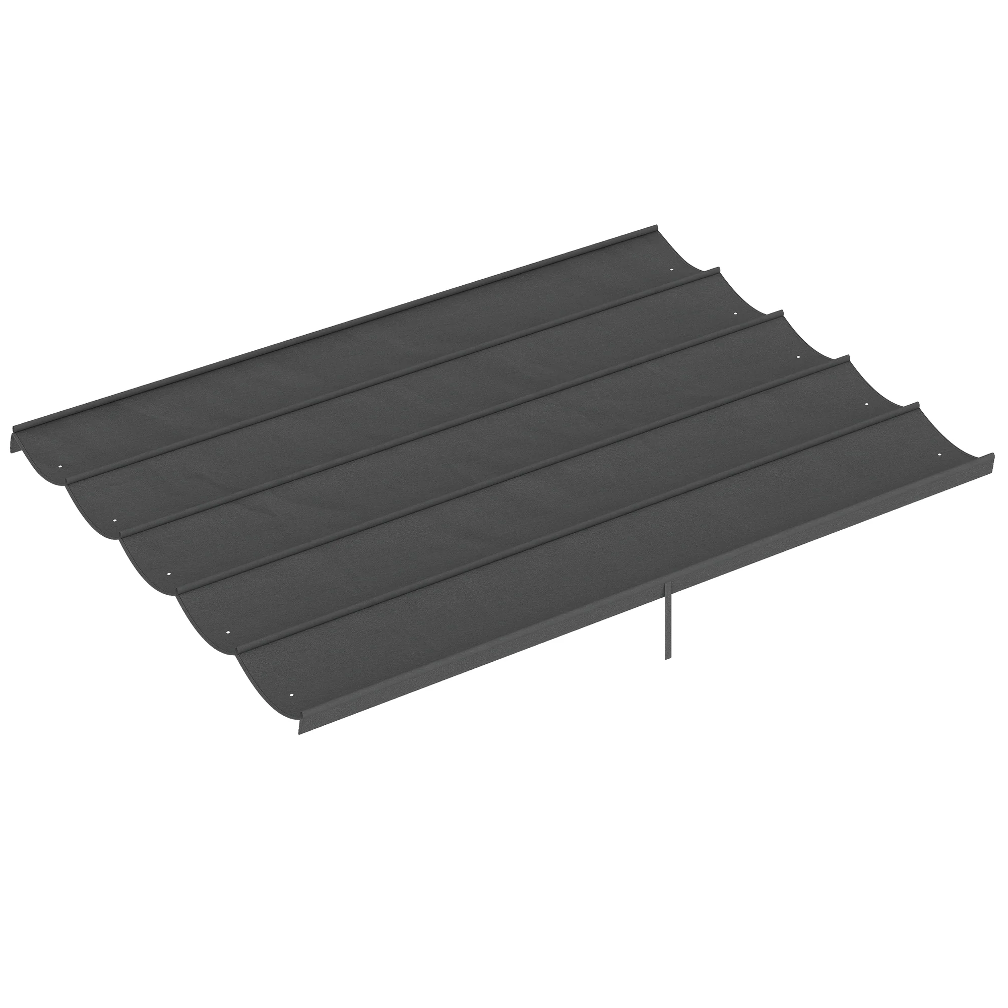 Outsunny Cubierta Para Pérgola Retráctil 3,5x2,6 M Para Marco De 4x3 M Gris