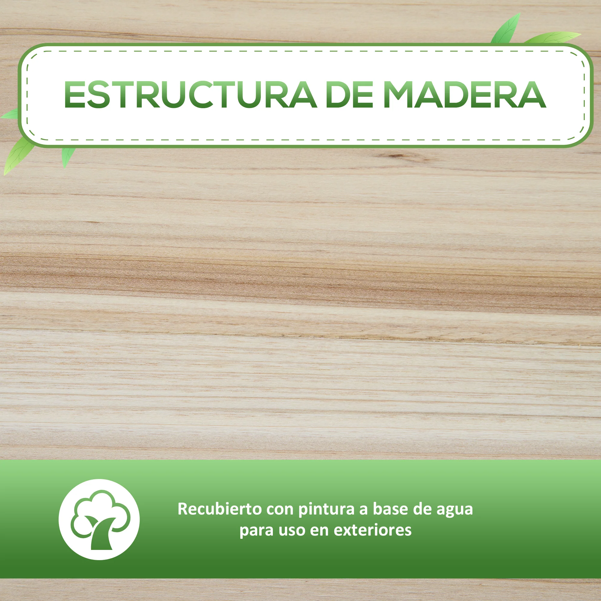 Outsunny Huerto Urbano Elevado Con Estante 90x40x81cm Mesa De Cultivo De Madera - Image 6