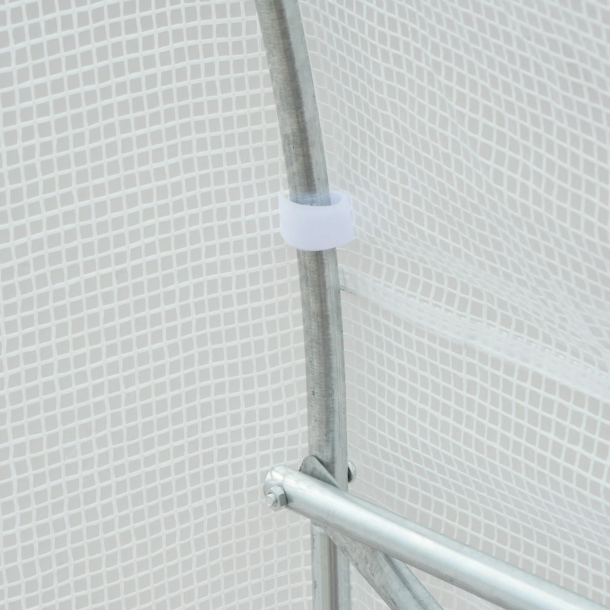 Outsunny Invernadero De Exterior 3,5x2x2 M Con 6 Ventanas De Malla Blanco - Image 5