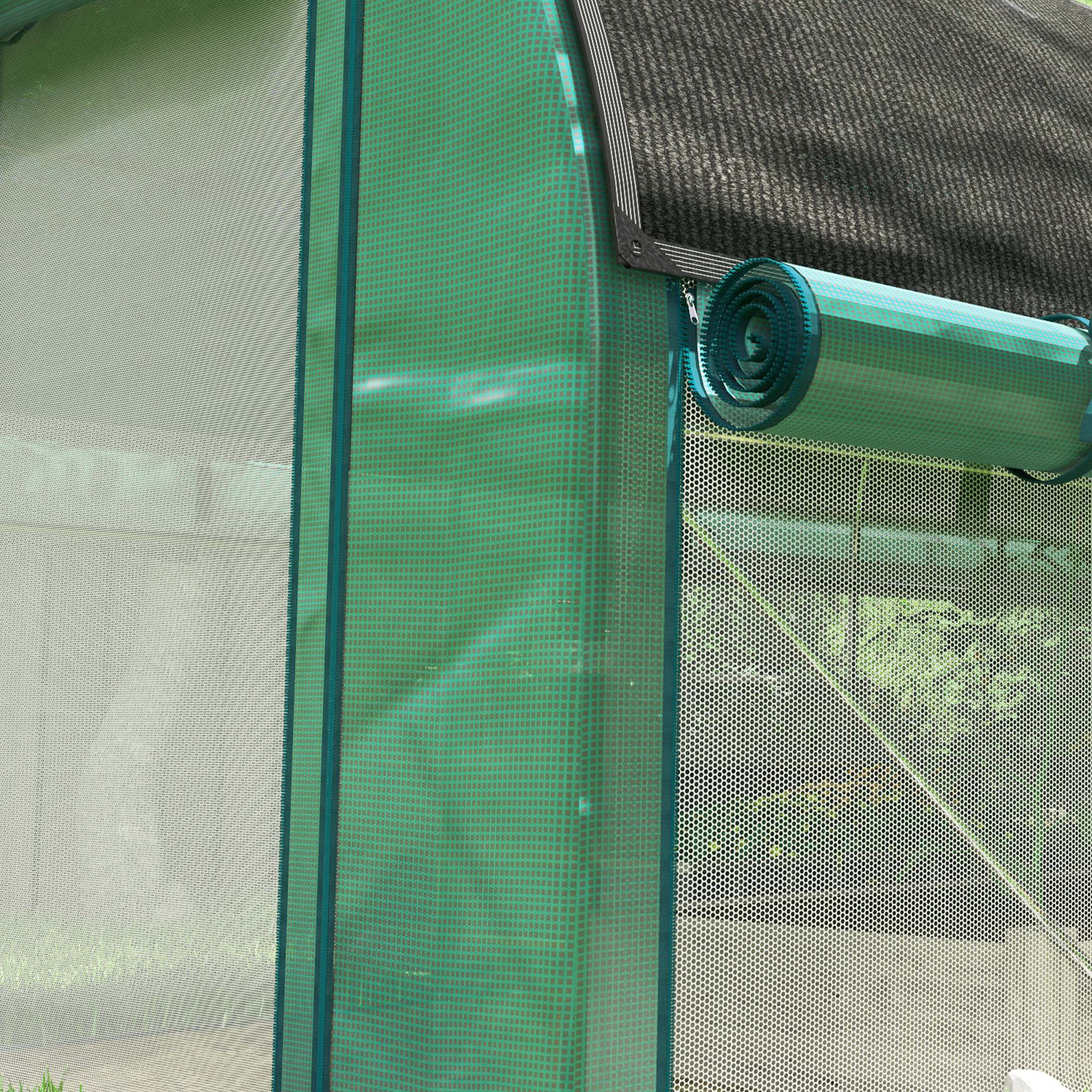 Outsunny Invernadero De Exterior 4,5x2x2 M Con Paredes Laterales Enrollables - Image 5