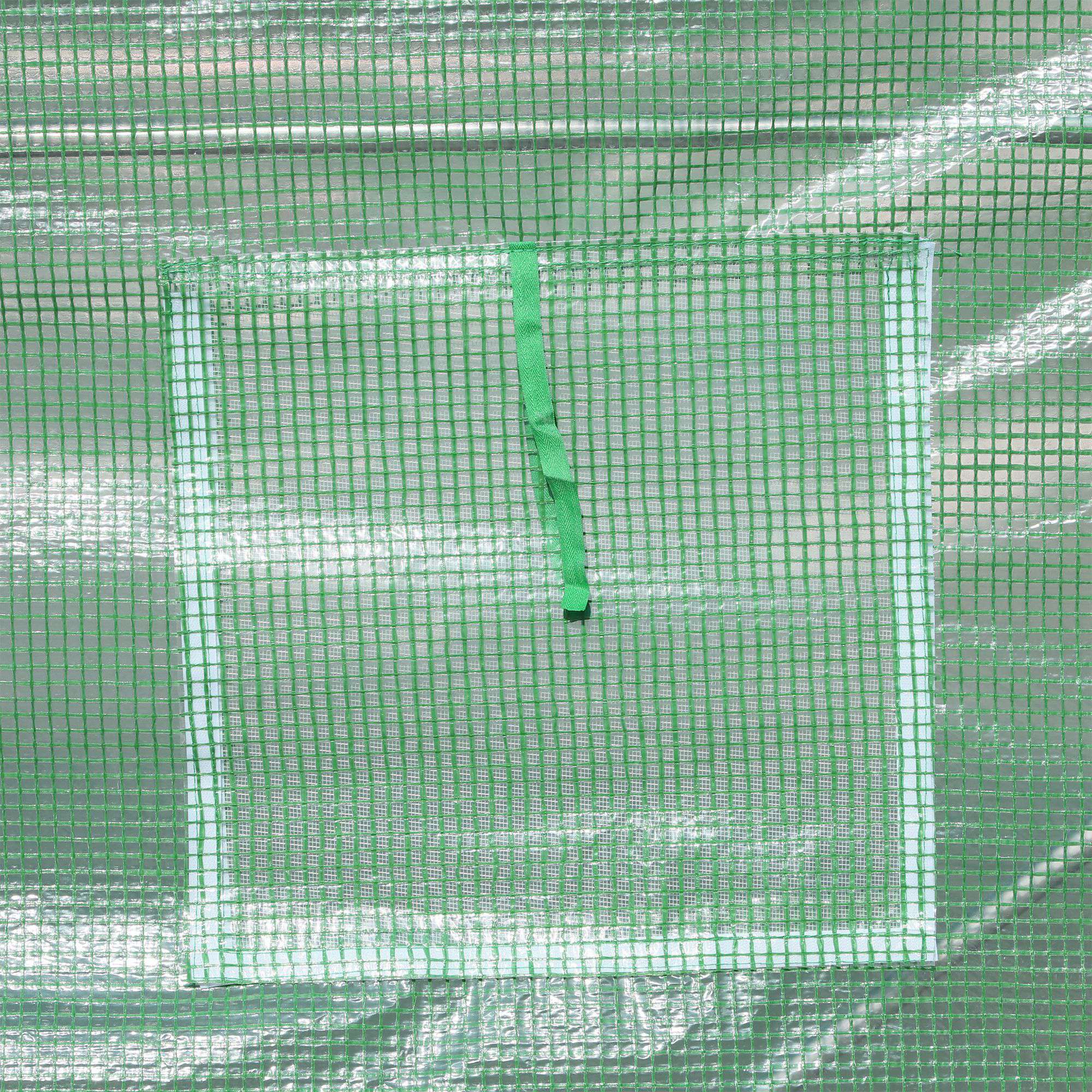 Outsunny Invernadero De Túnel 500x200x205 Cm Con Puerta Enrollable Y 8 Ventanas - Image 5