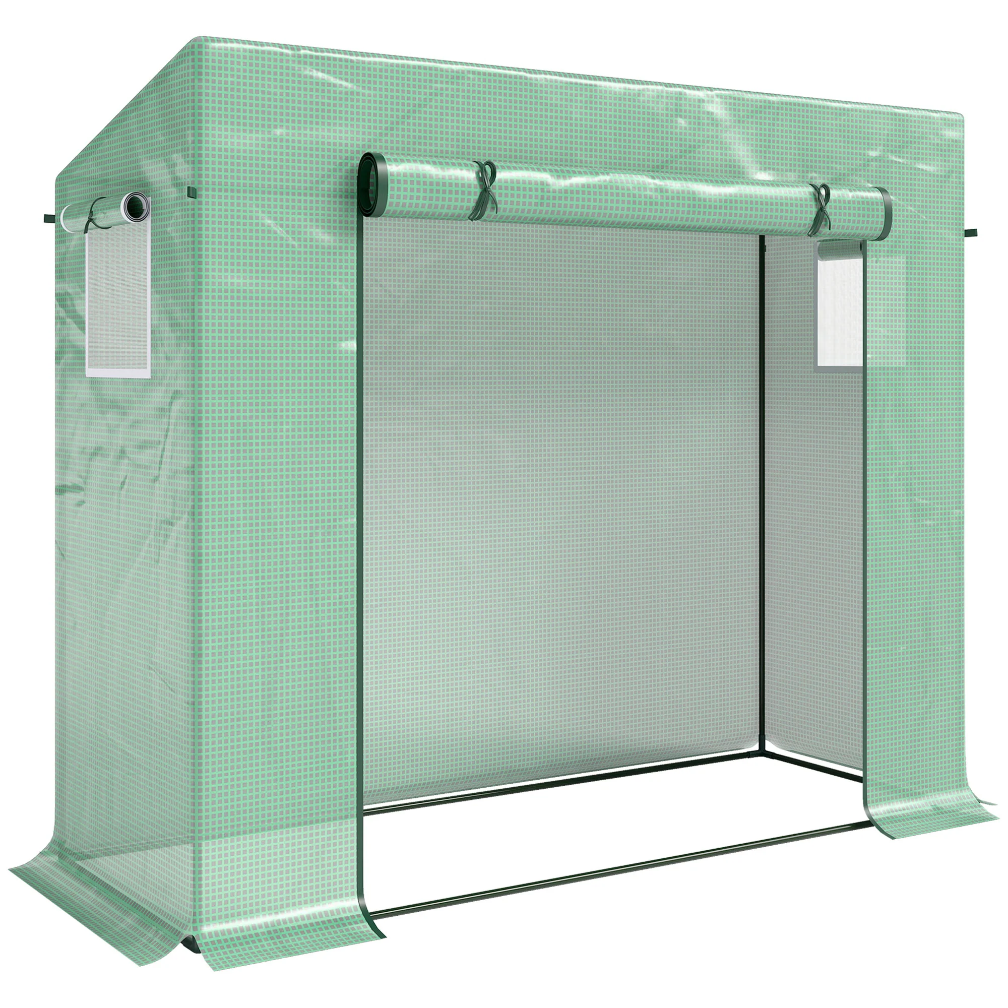 Outsunny Invernadero Pequeño Con Ventanas Para Cultivar Tomates Verde