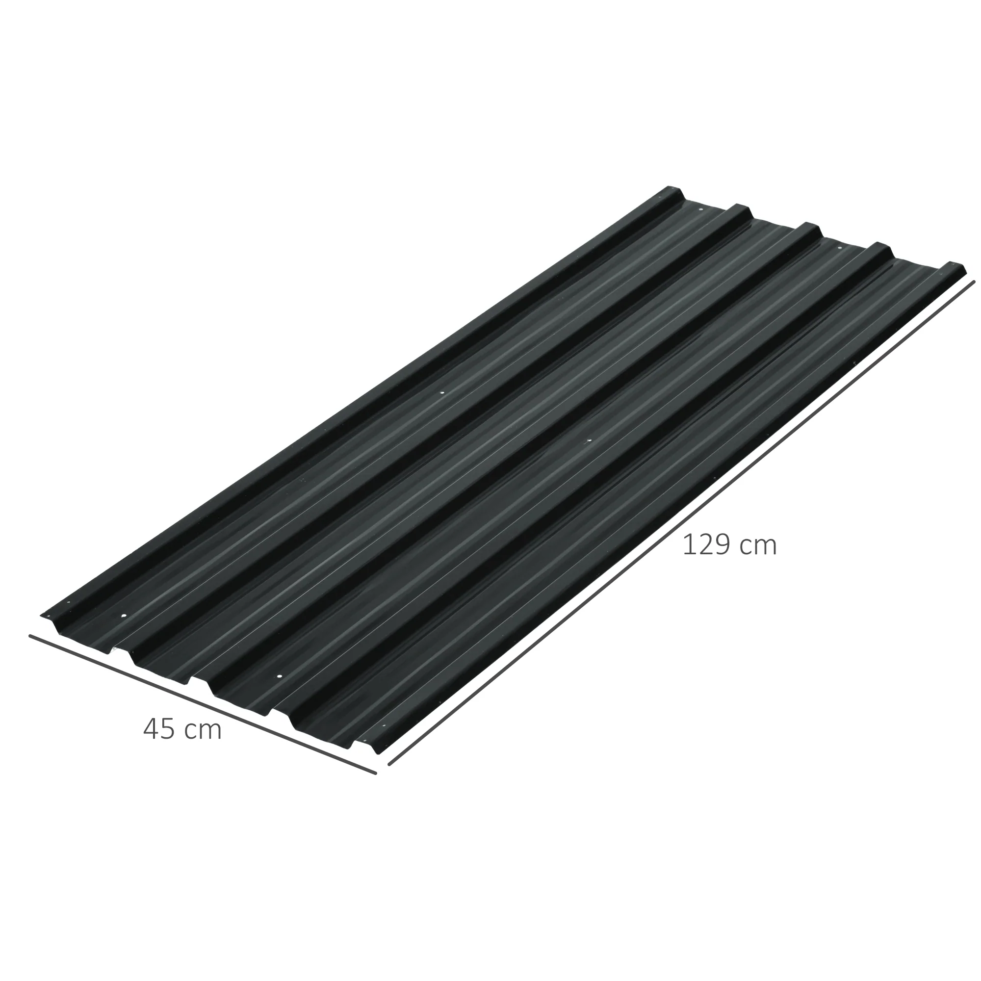 Outsunny Juego De 12 Paneles Para Tejado De Acero Galvanizado 129x45cm Gris - Image 3