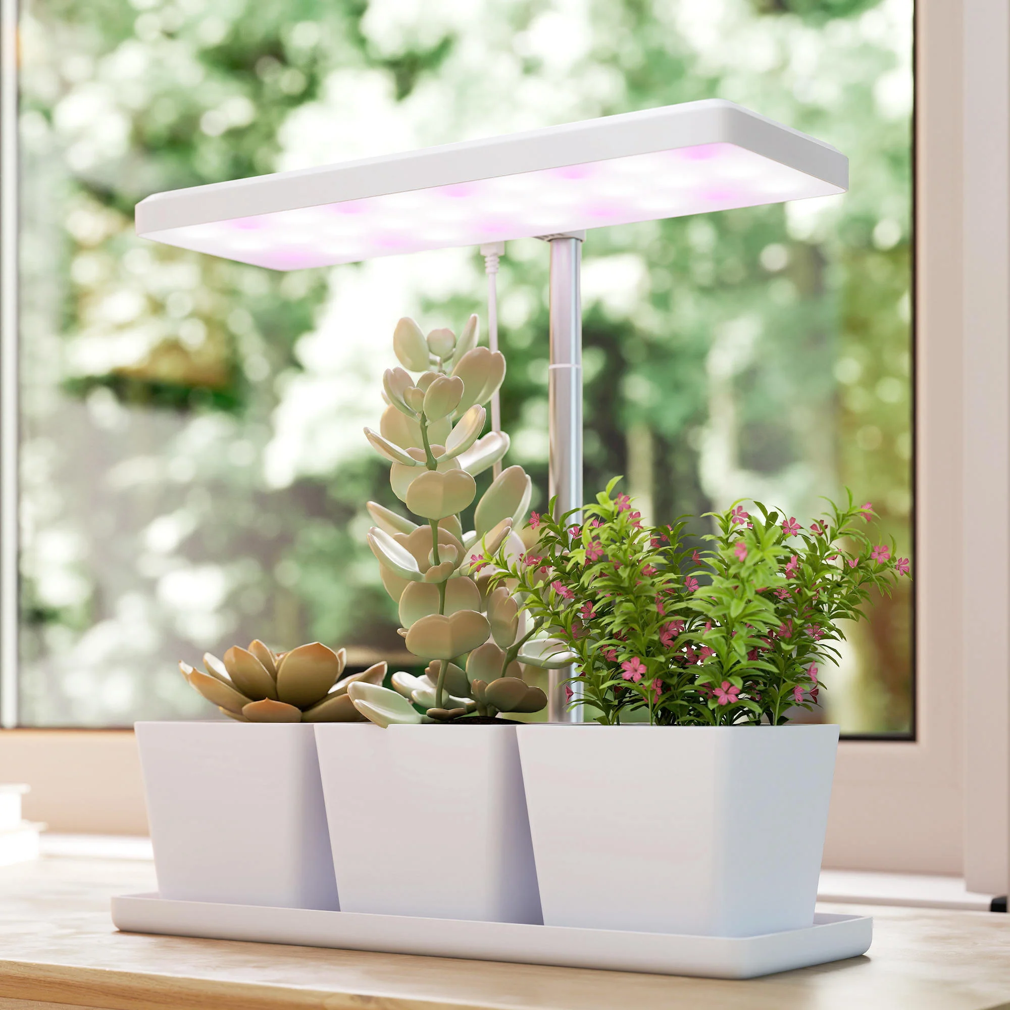 Outsunny Lámpara De Planta 30 Led Con Temporizador Automático Y 5 De Brillo - Image 5
