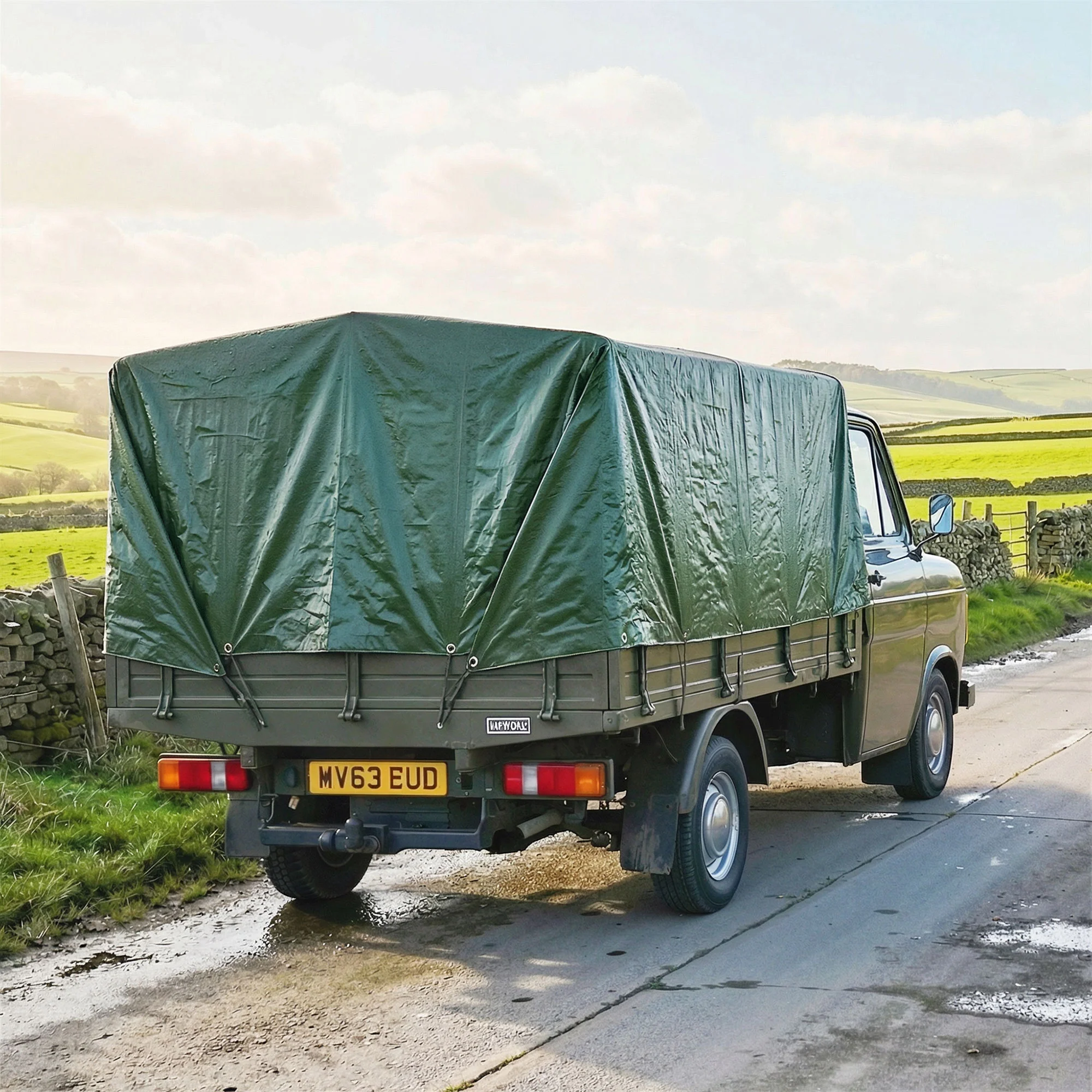 Outsunny Lona Impermeable Exterior 4x6 M Pe Resistente A Rasgaduras 90 G/m² - Image 6