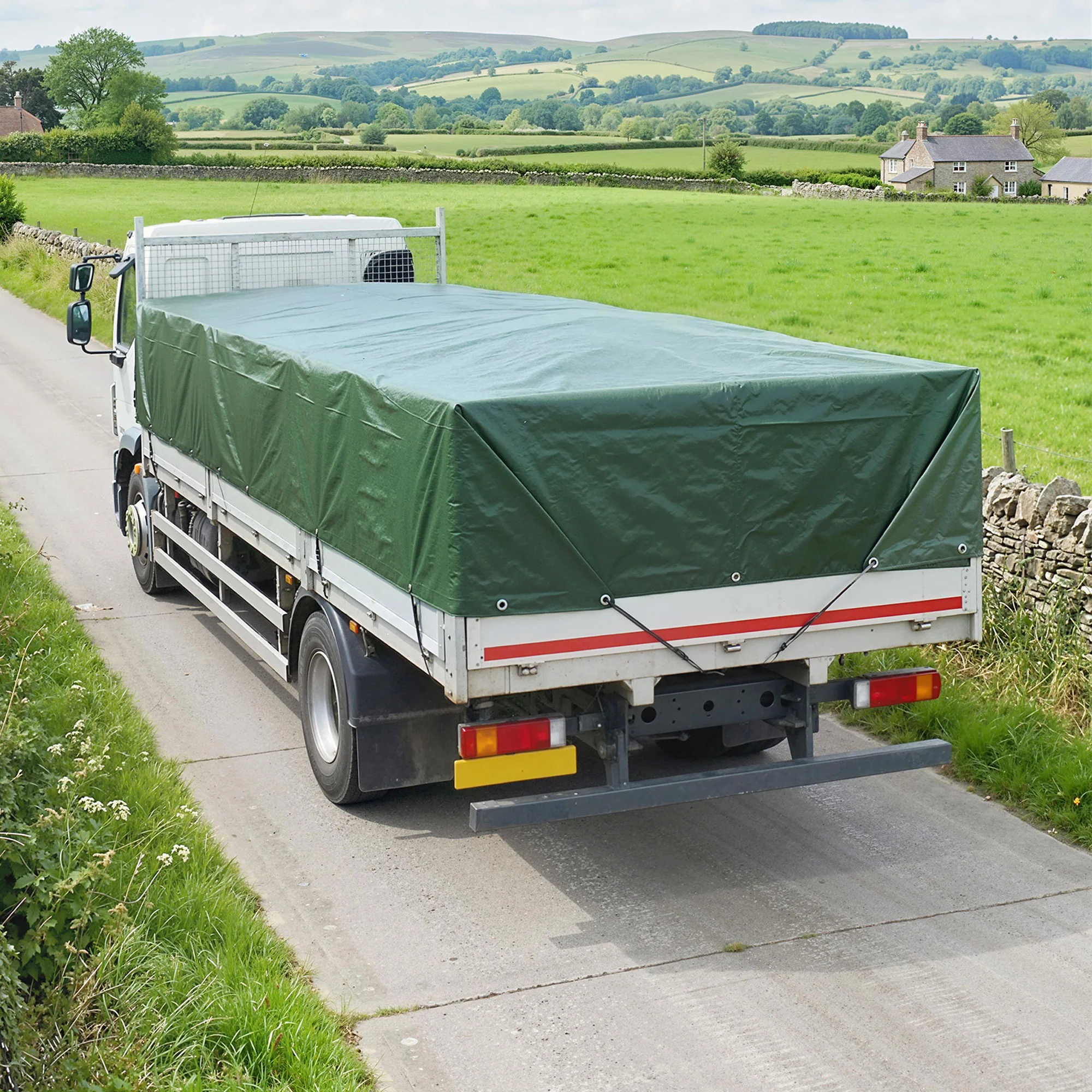 Outsunny Lona Impermeable Exterior 6x8 M Pe Resistente A Rasgaduras 90 G/m² - Image 6