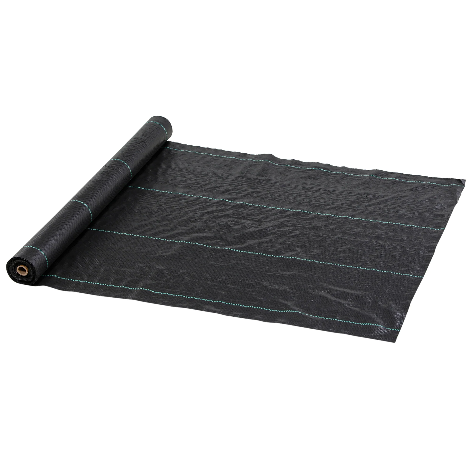 Outsunny Malla Antimaleza 1x100 M 60 G/m² Para Control De Malezas Malas Negro