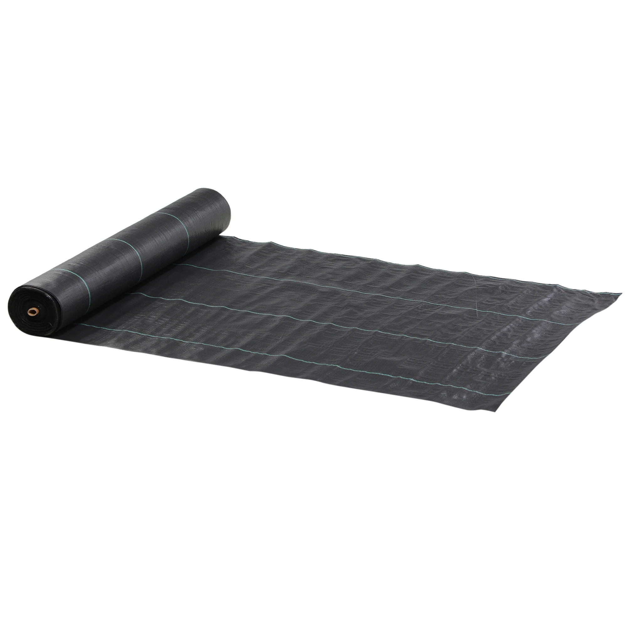 Outsunny Malla Antimaleza 2x50 M 130 G/m² Para Control De Malezas Malas Negro