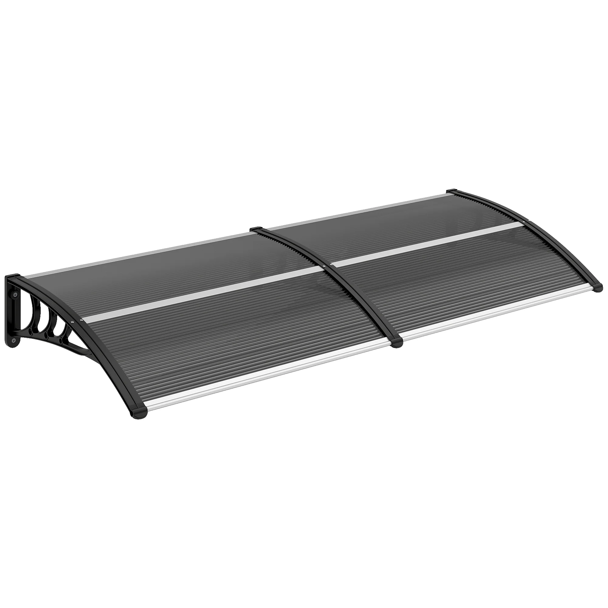 Outsunny Marquesina Exterior Para Puertas Y Ventanas 196x75 Cm Negro
