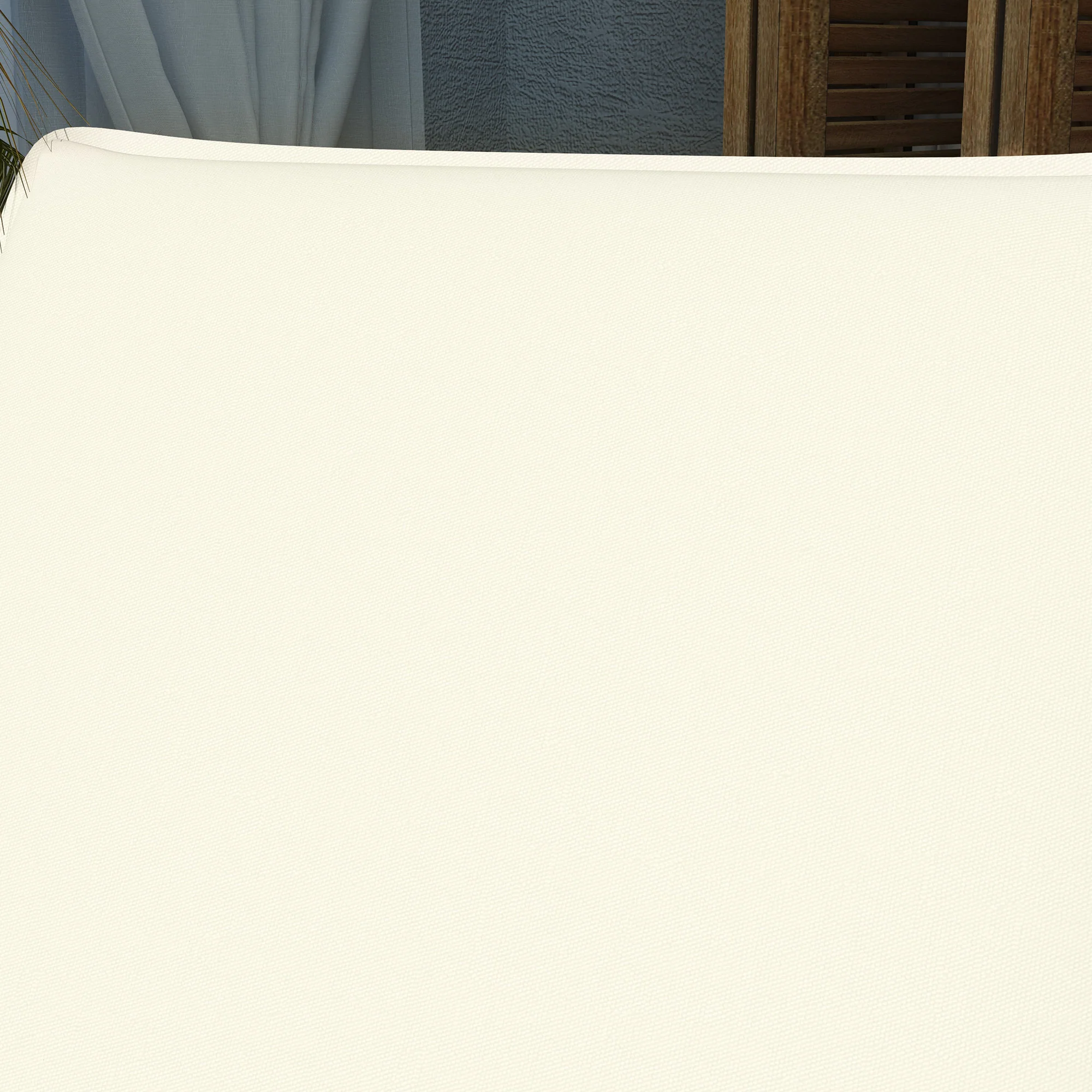 Outsunny Pack 2 Cojines Para Tumbonas Plegables 193x58x6 Cm Crema - Image 5
