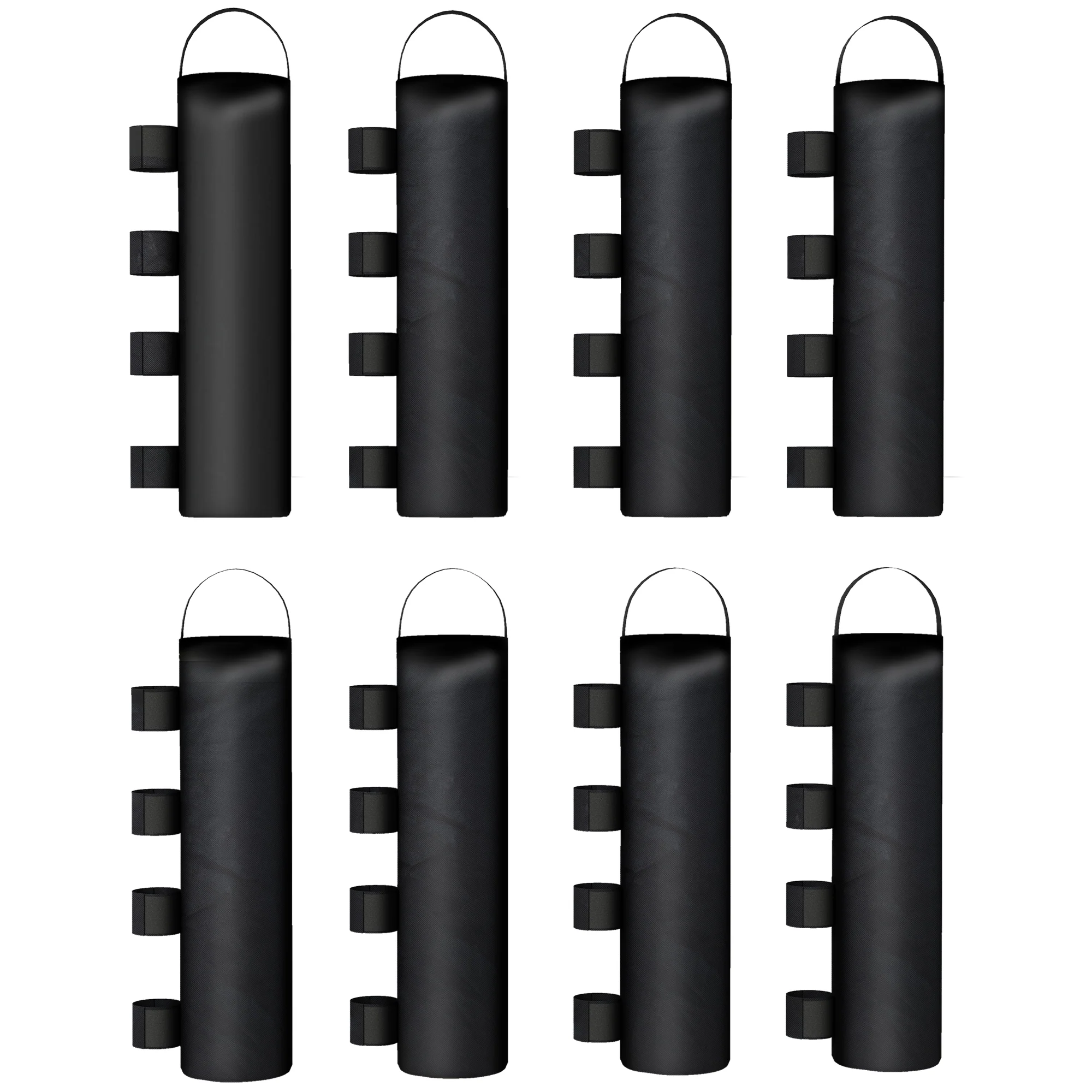 Outsunny Pack 8 Pesos De Tela Oxford Para Carpas Cenador Pabellón Negro