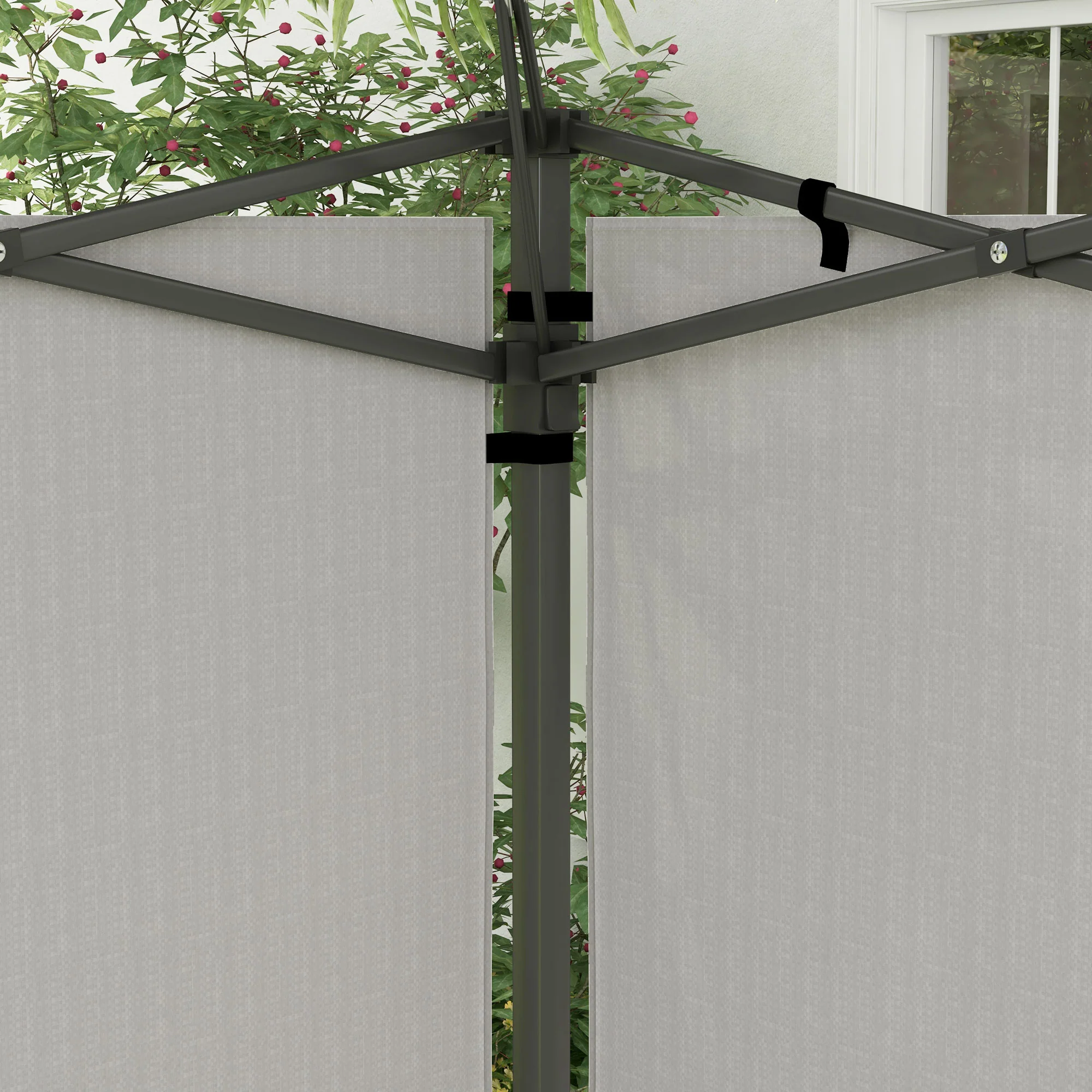 Outsunny Paredes Laterales Para Carpa 3x3 M Y 3x6 M 293x193 Cm Blanco - Image 4