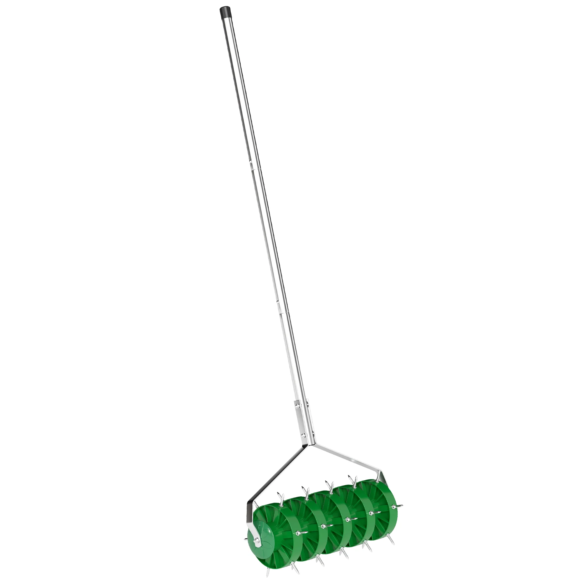 Outsunny Rodillo Aireador De Césped Con Clavos Y Mango Desmontable De 100 Cm