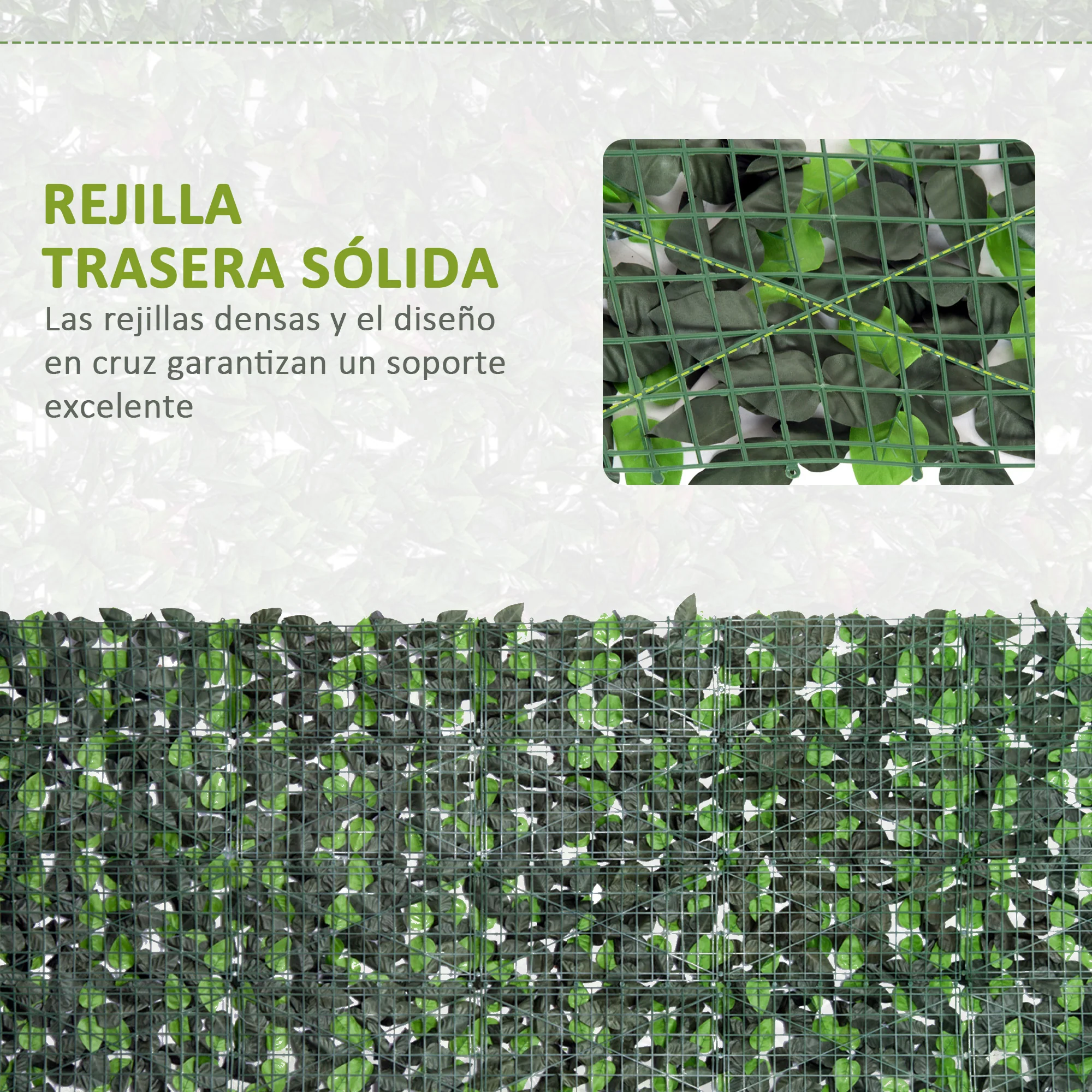 Outsunny Seto Artificial Rollo 3x1 M Pantalla Cerca De Privacidad Balcón Valla - Image 6