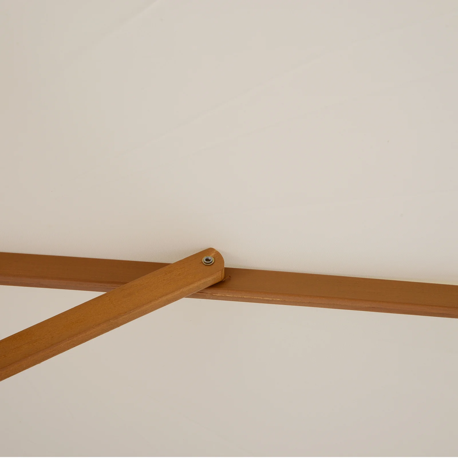 Outsunny Sombrilla De Jardín Ø250x230 Cm Con Poste Desmontable Crema - Image 4