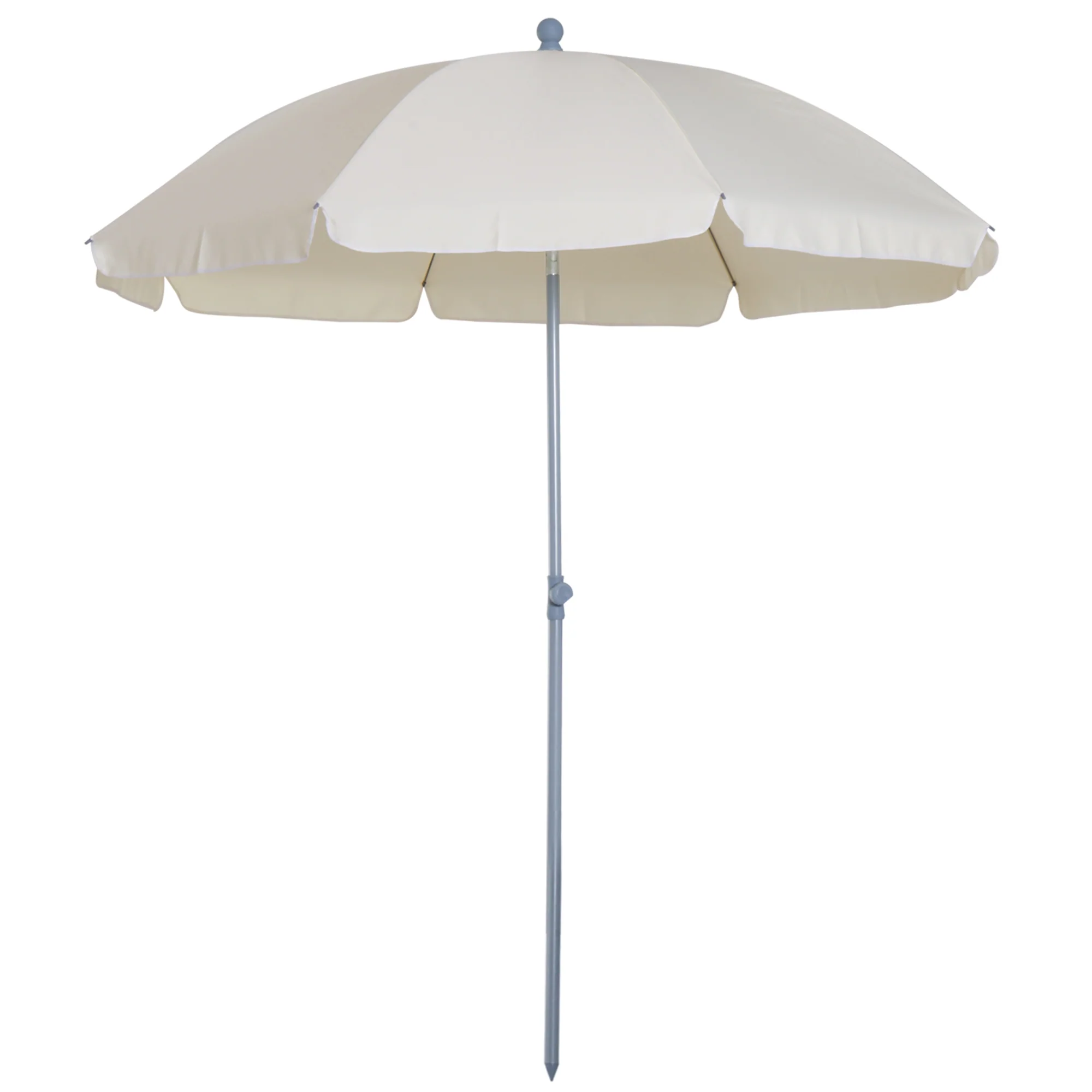 Outsunny Sombrilla De Playa Diámetro Ø202 Cm Con Techo Inclinable Poste - Image 4