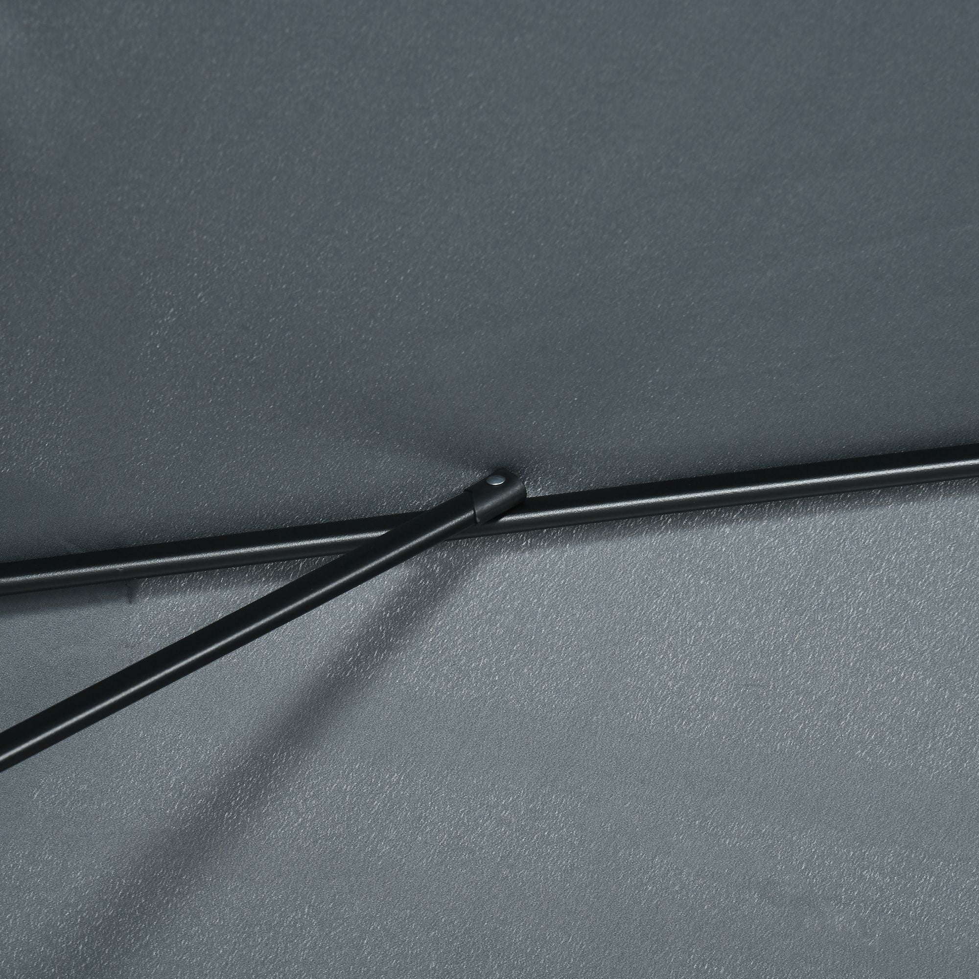 Outsunny Sombrilla Jardín Aluminio 200x300x253 Cm Inclinable Con Manivela Gris - Image 4