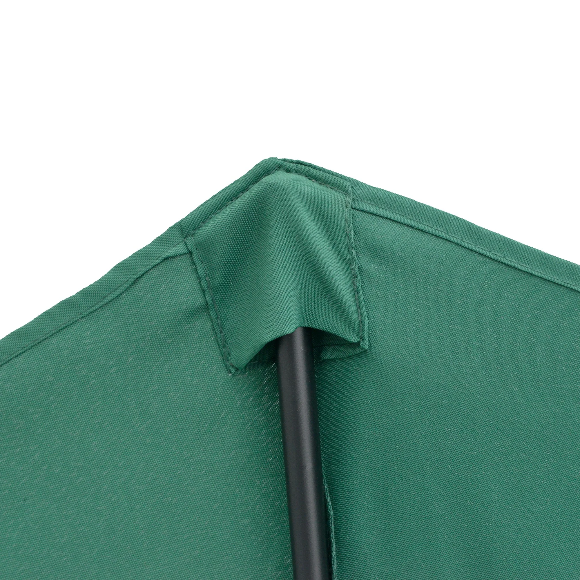 Outsunny Sombrilla Parasol Jardín Con Manivela Semicircular Exterior 269x138x236 - Image 4