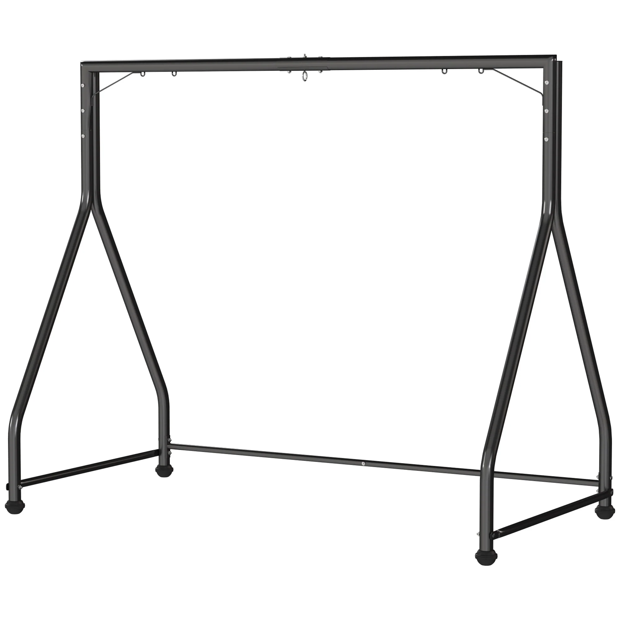 Outsunny Soporte Para Columpio De Acero Carga 360 Kg 210x117x175 Cm Negro - Image 4