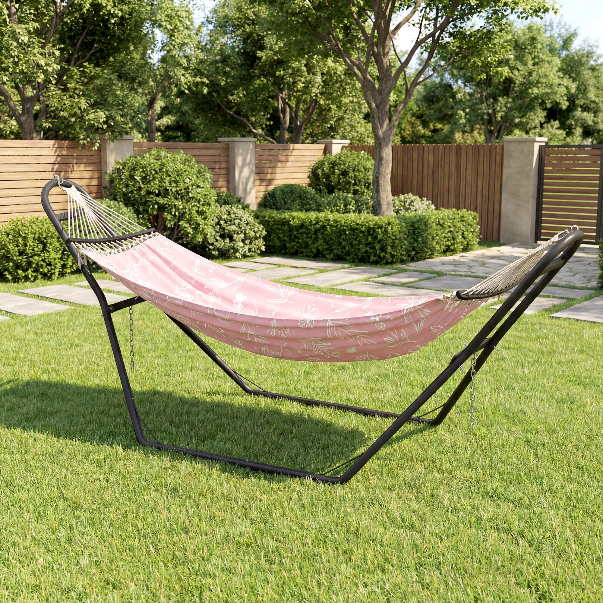 Outsunny Soporte Para Hamaca Para 2-3 Personas Cadena Ajustable Largo 278 Cm - Image 4