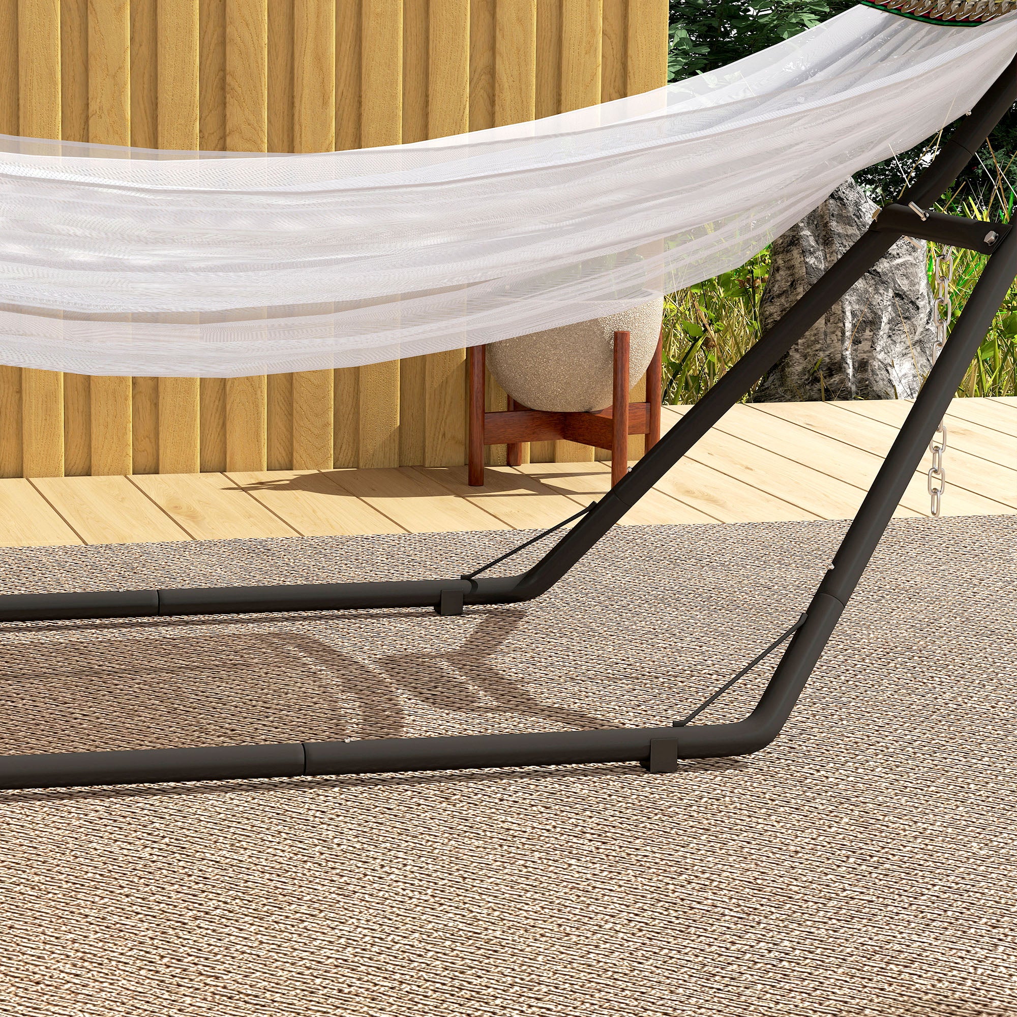 Outsunny Soporte Para Hamaca Para 2-3 Personas Cadena Ajustable Largo 278 Cm - Image 5