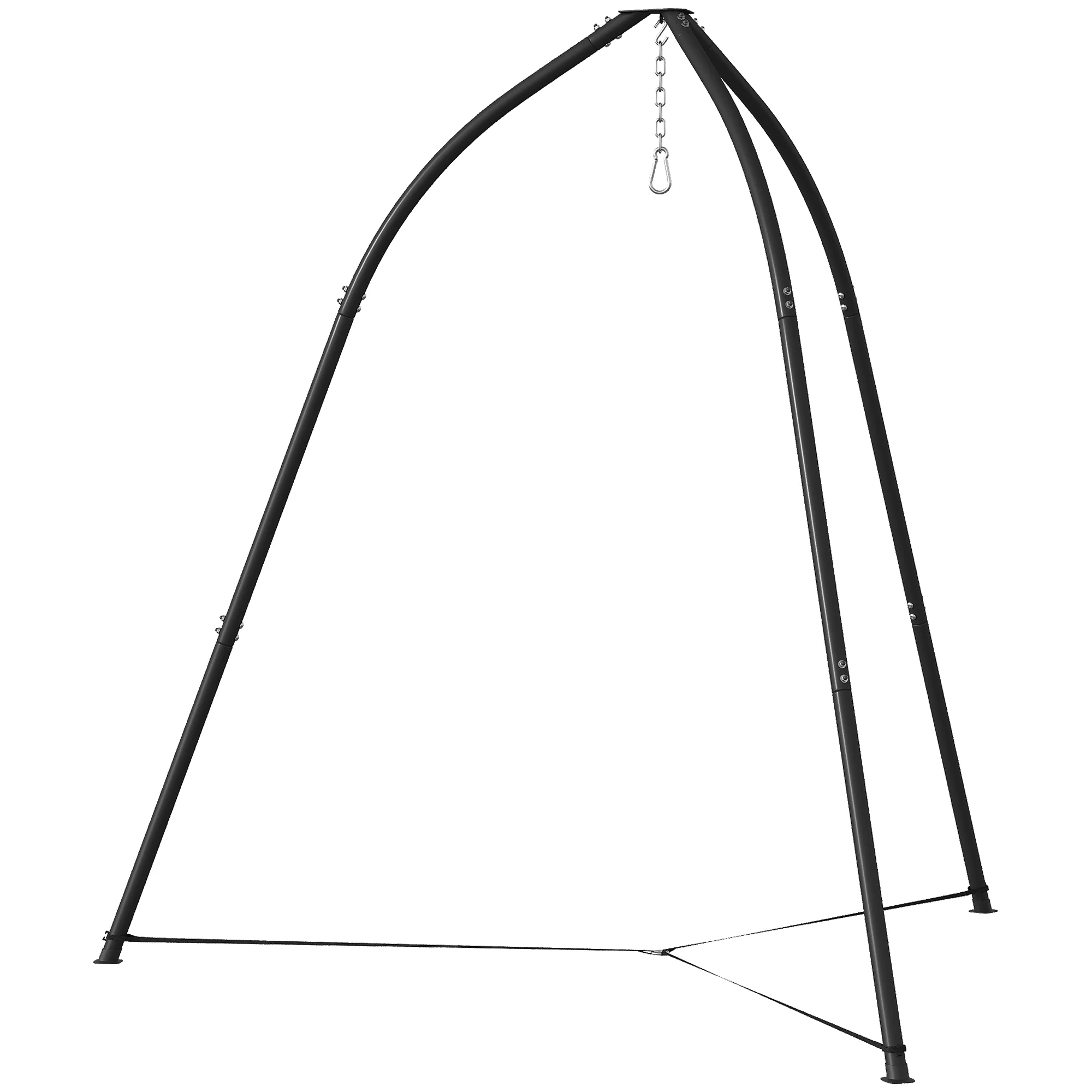 Outsunny Soporte Para Silla Colgante De Metal Con Cadena Ajustable Base Estable - Image 5