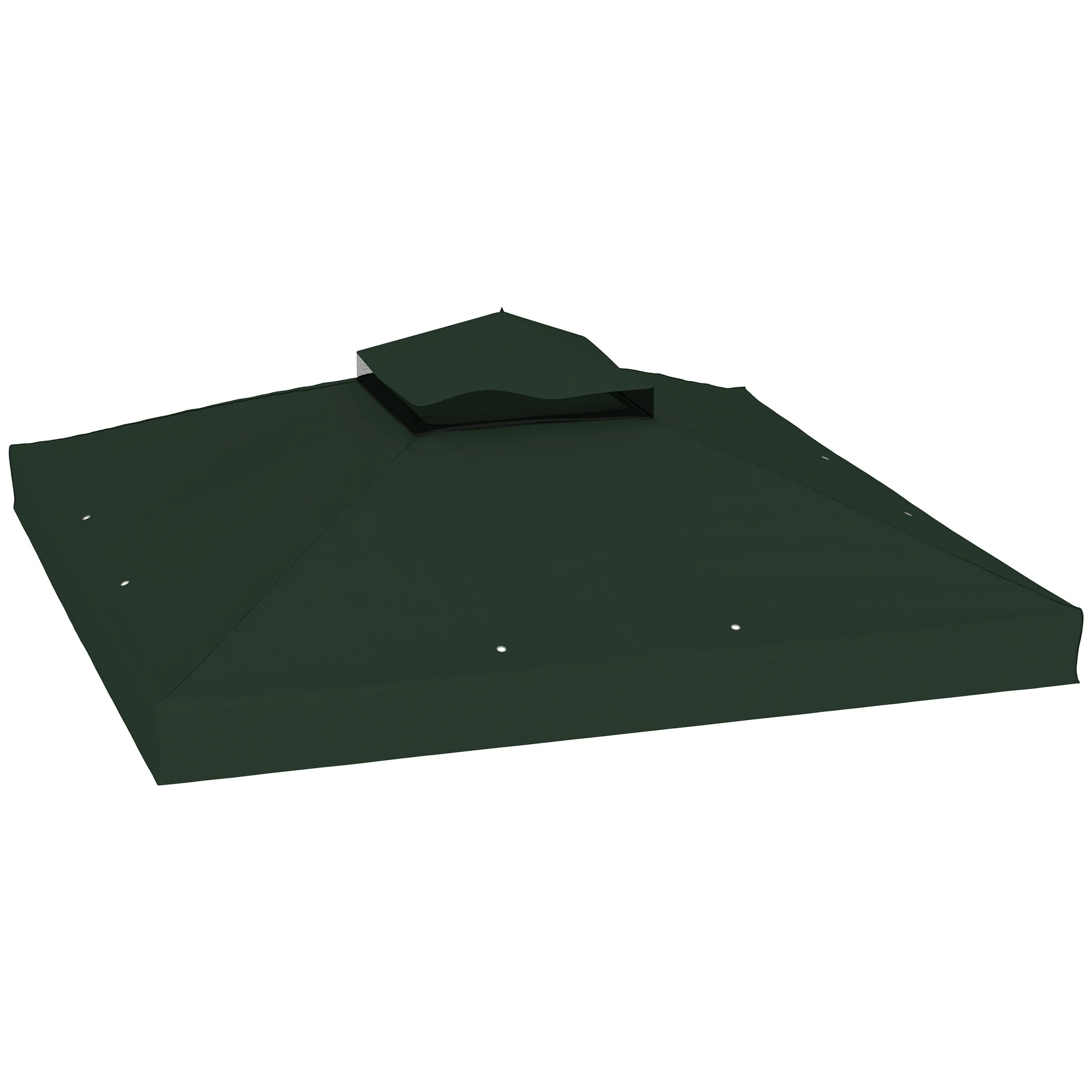 Outsunny Techo De Repuesto Para Cenador 3x3 M Con Techo Doble Protección Uv 30+