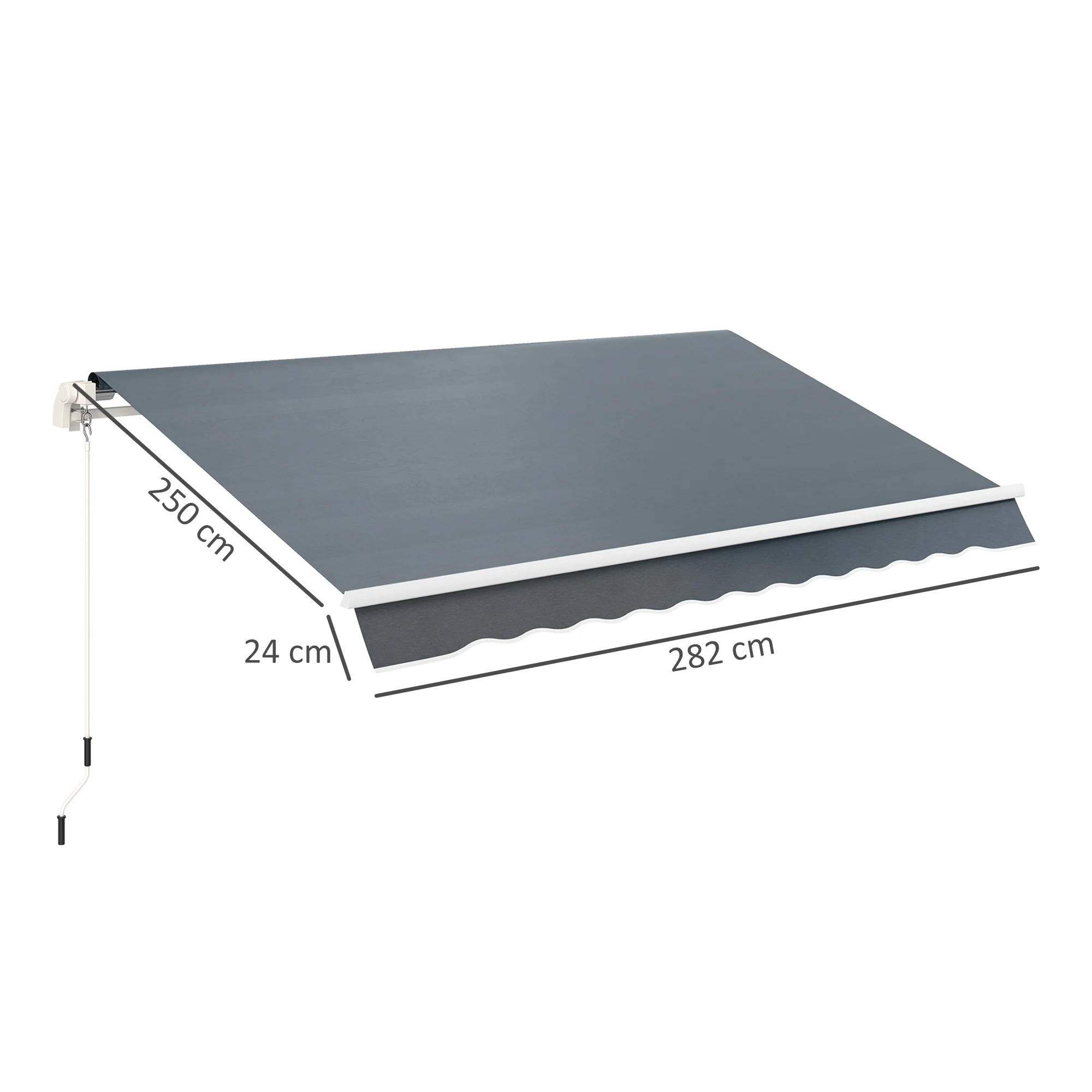 Outsunny Techo De Repuesto Para Toldo 2,8x2,5 M Con Protección Uv 50+ Gris - Image 3