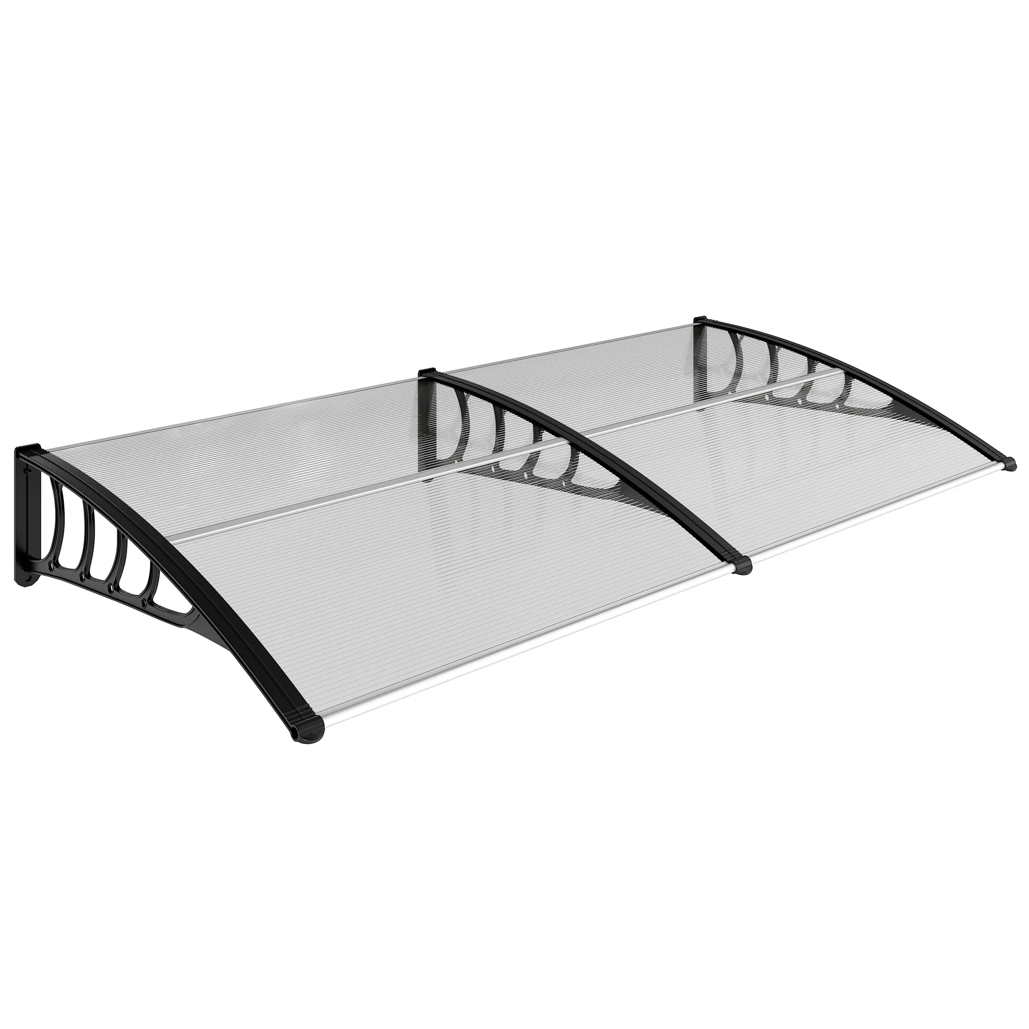 Outsunny Tejadillo De Protección 200x96 Cm Para Puertas Y Ventanas Transparente