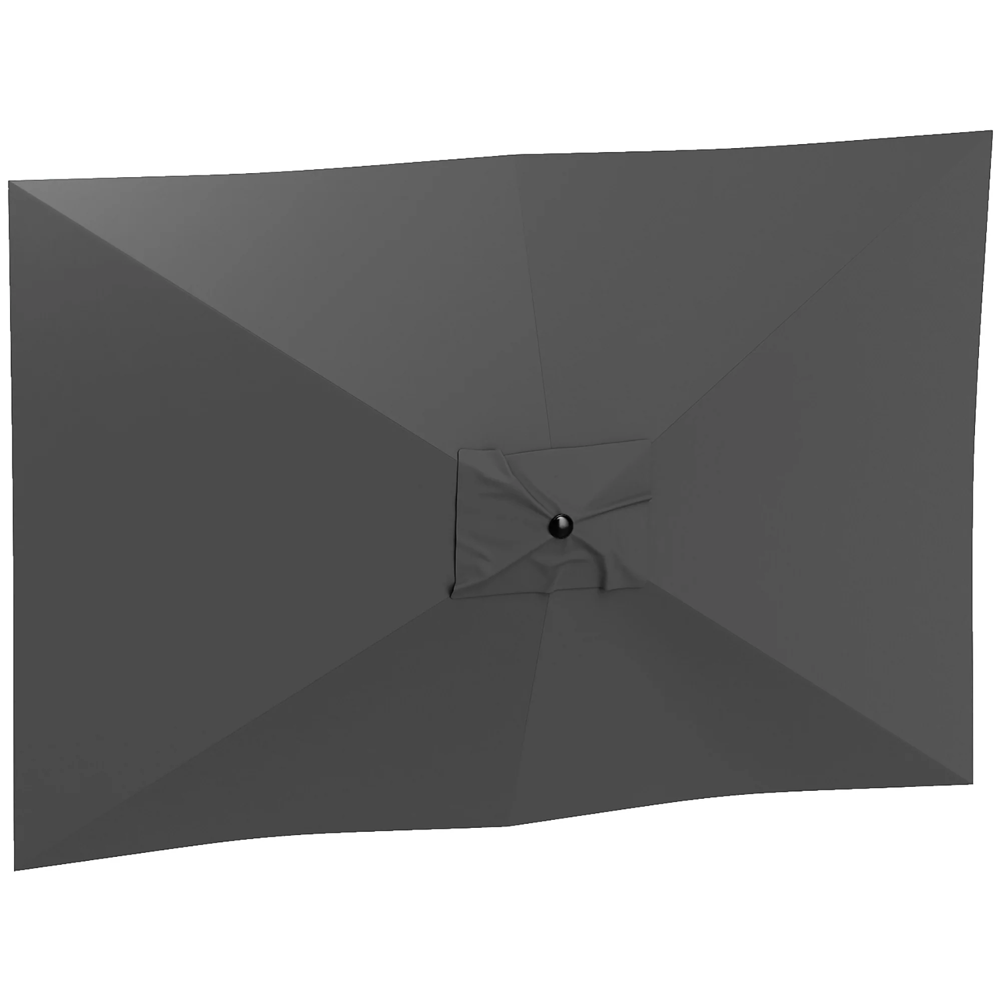 Outsunny Toldo De Recambio De Sombrilla De 3x2 M Con Ventilación Superior Gris