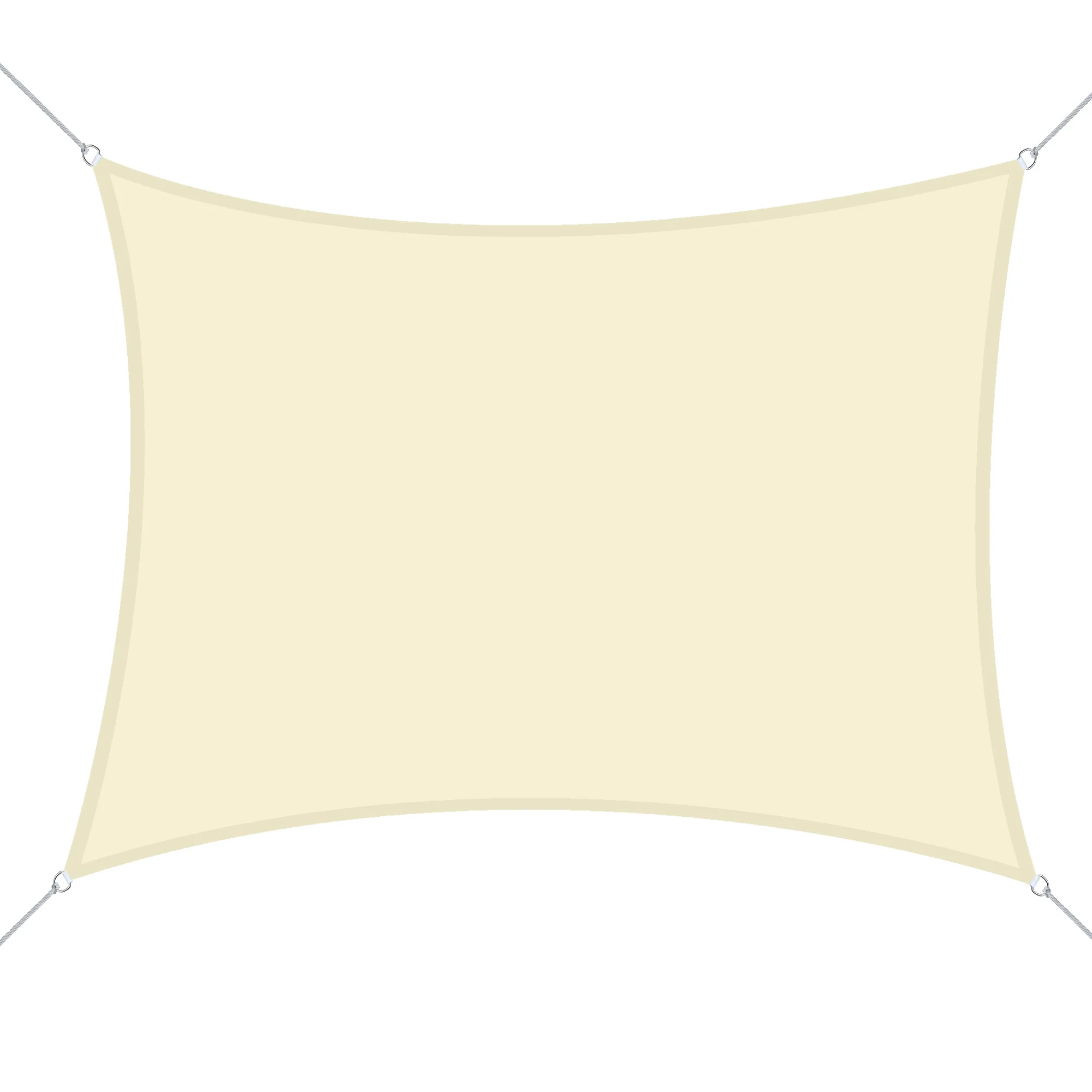Outsunny Toldo De Vela Rectangular Para Jardín Y Exterior