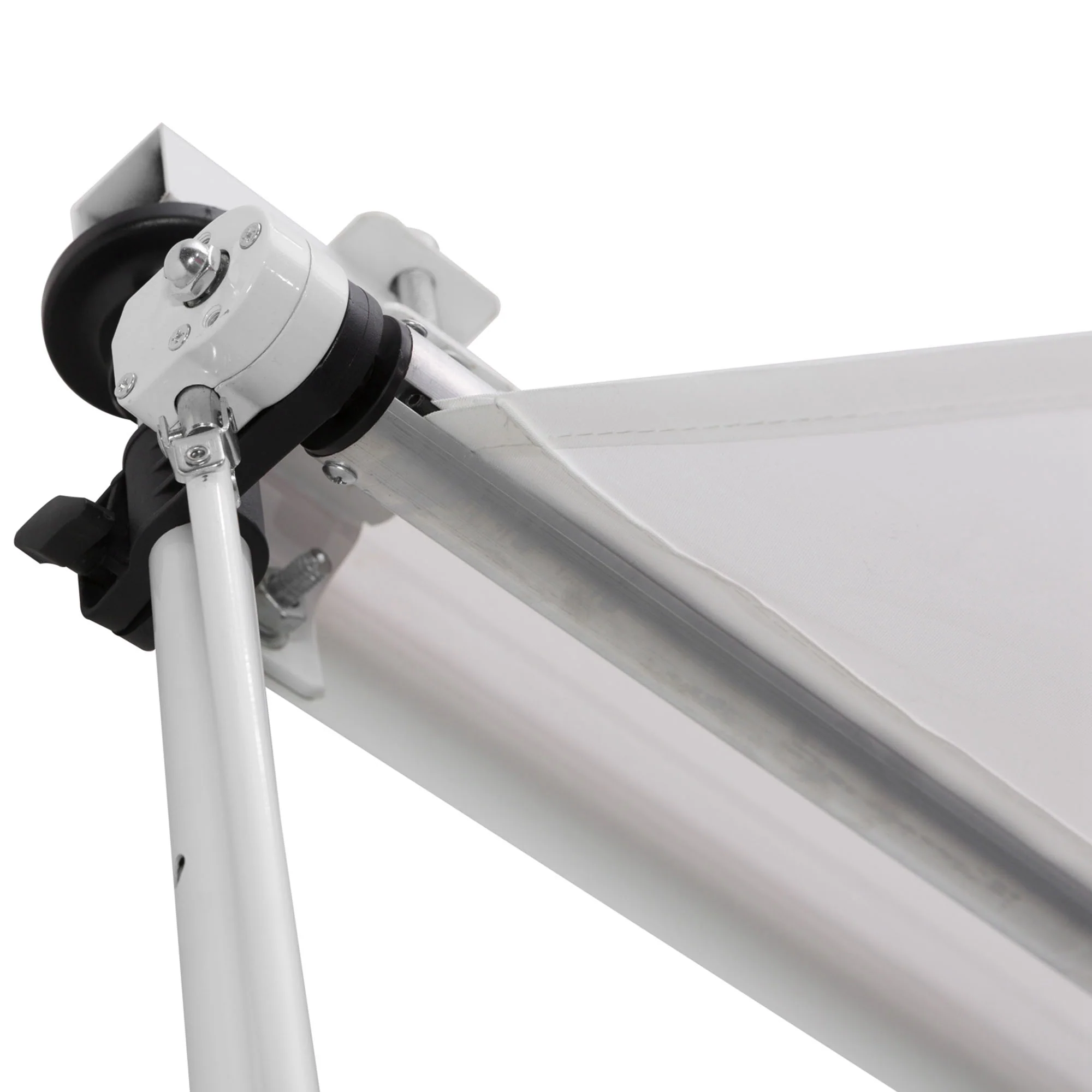 Outsunny Toldo Manual Retráctil 300x150x170-280 Cm Con Altura Ajustable Blanco - Image 4