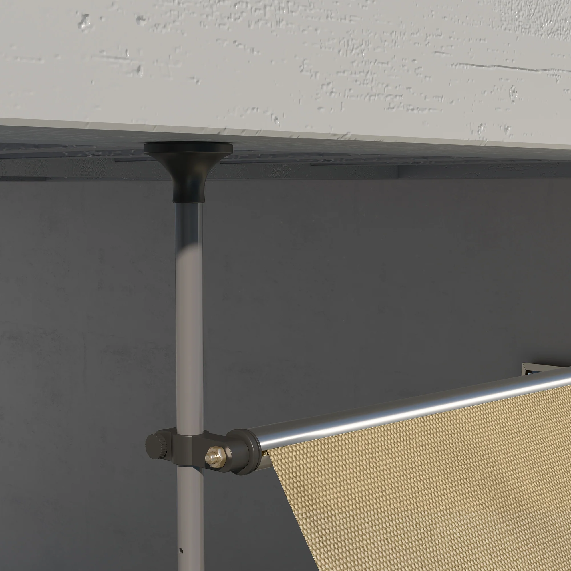 Outsunny Toldo Manual Retráctil 3x1,2 M Altura Ajustable Con Manivela 210-300 Cm - Image 5