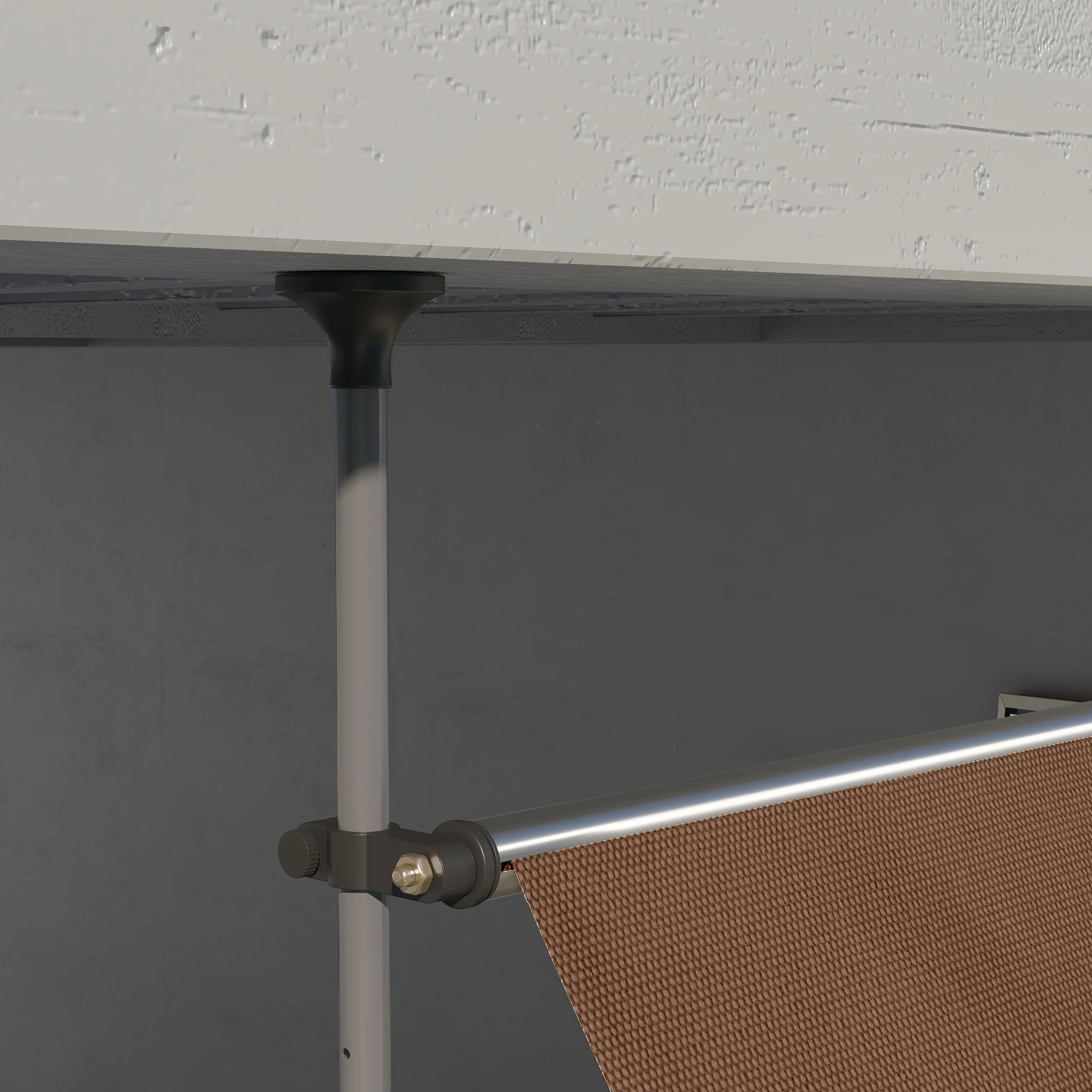 Outsunny Toldo Manual Retráctil 3x1,2 M Altura Ajustable Con Manivela 210-300 Cm - Image 5