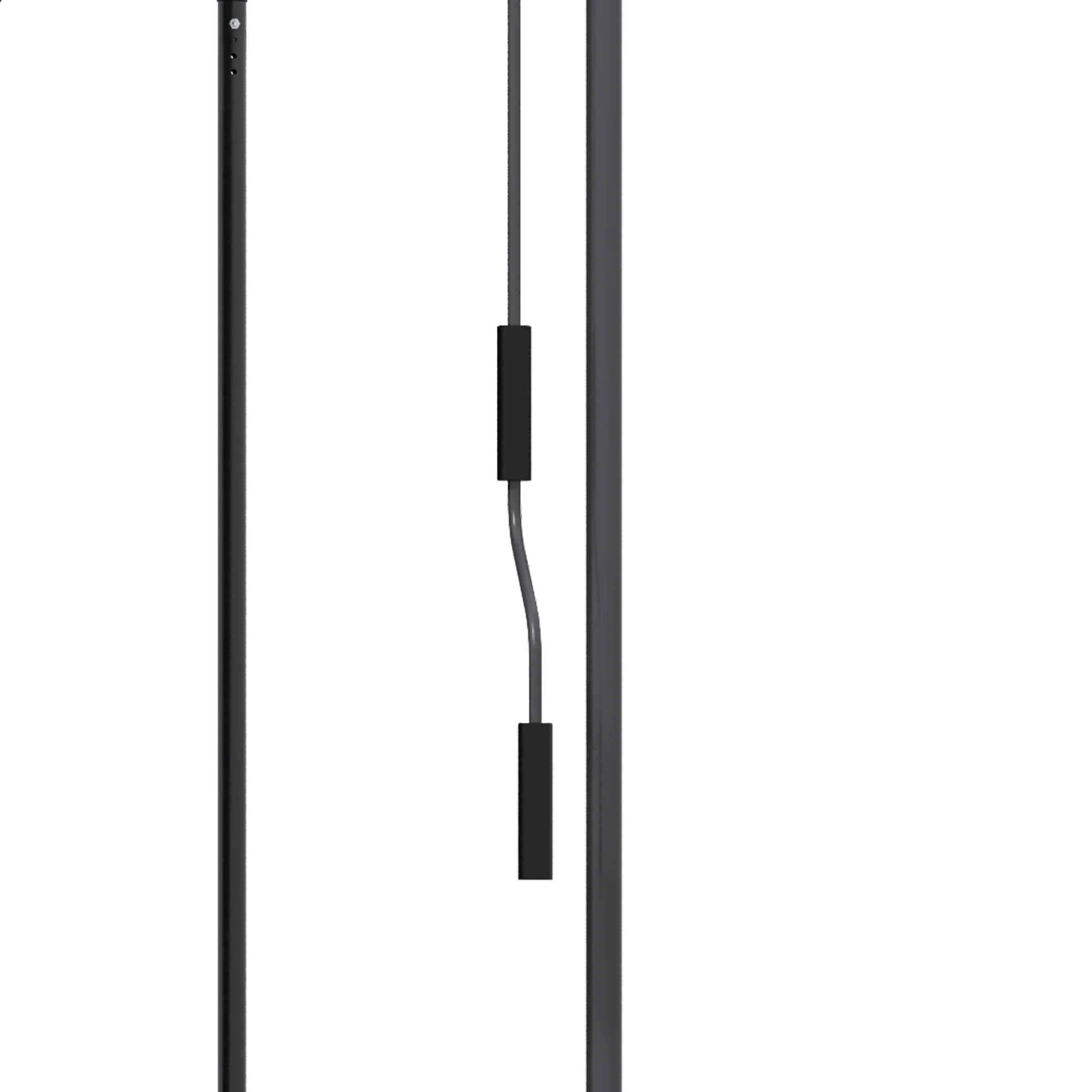 Outsunny Toldo Manual Retráctil Con Manivela 200x120x210-300 Cm Gris Oscuro - Image 4