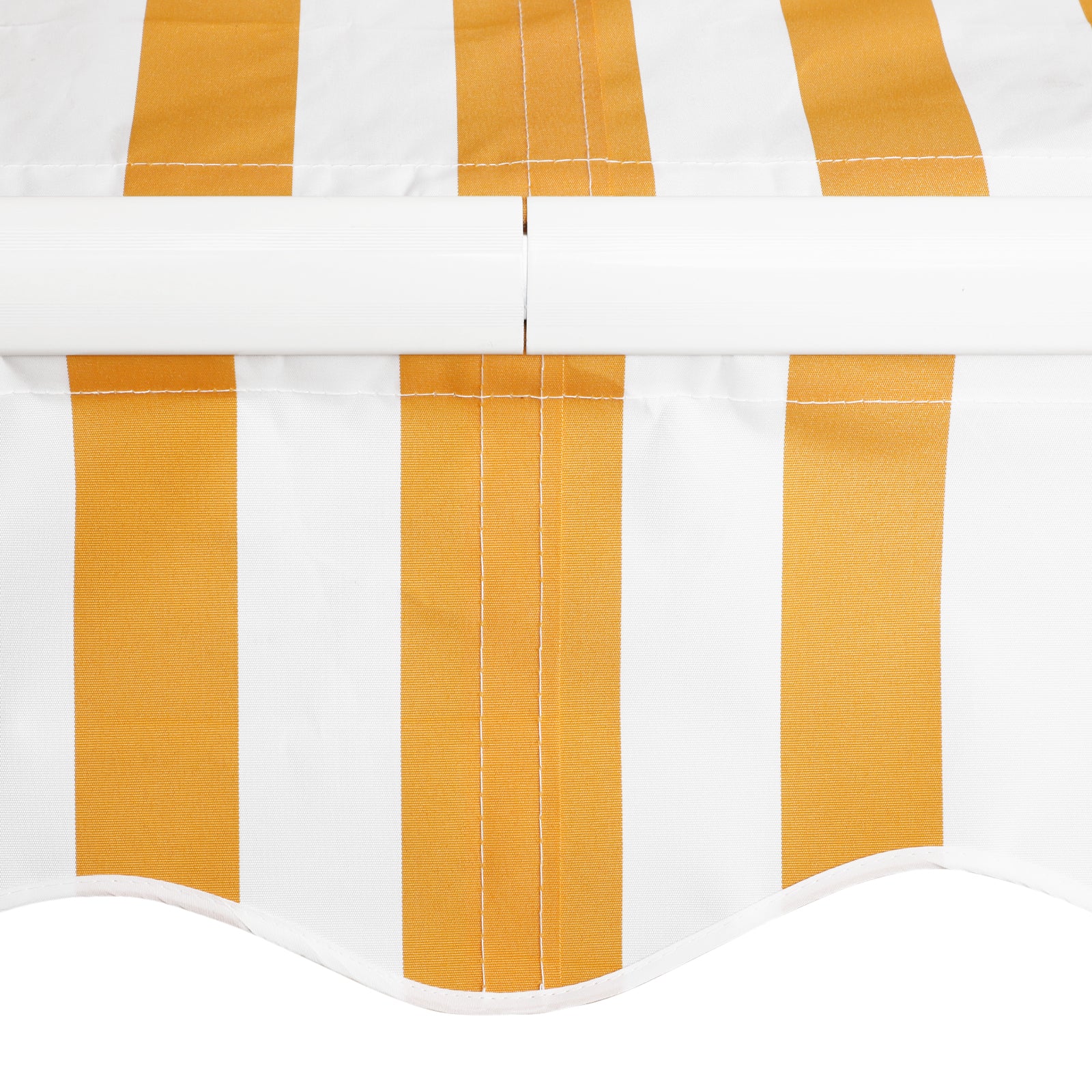 Outsunny Toldo Manual Retráctil Plegable Con Manivela Exterior 295x245cm Naranja - Image 4