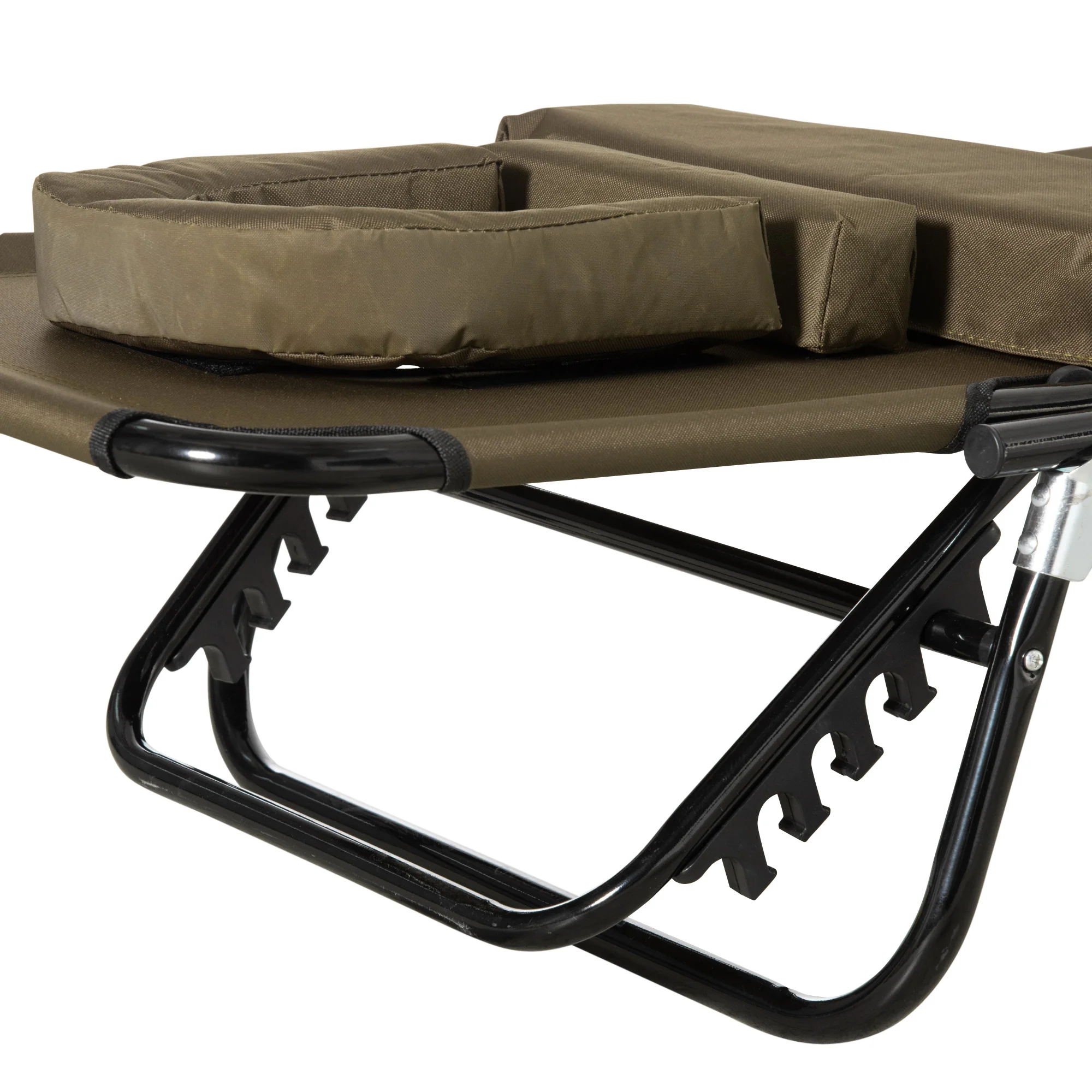 Outsunny Tumbona Plegable De Jardín Con Respaldo Ajustable Almohada Acero Marrón - Image 5