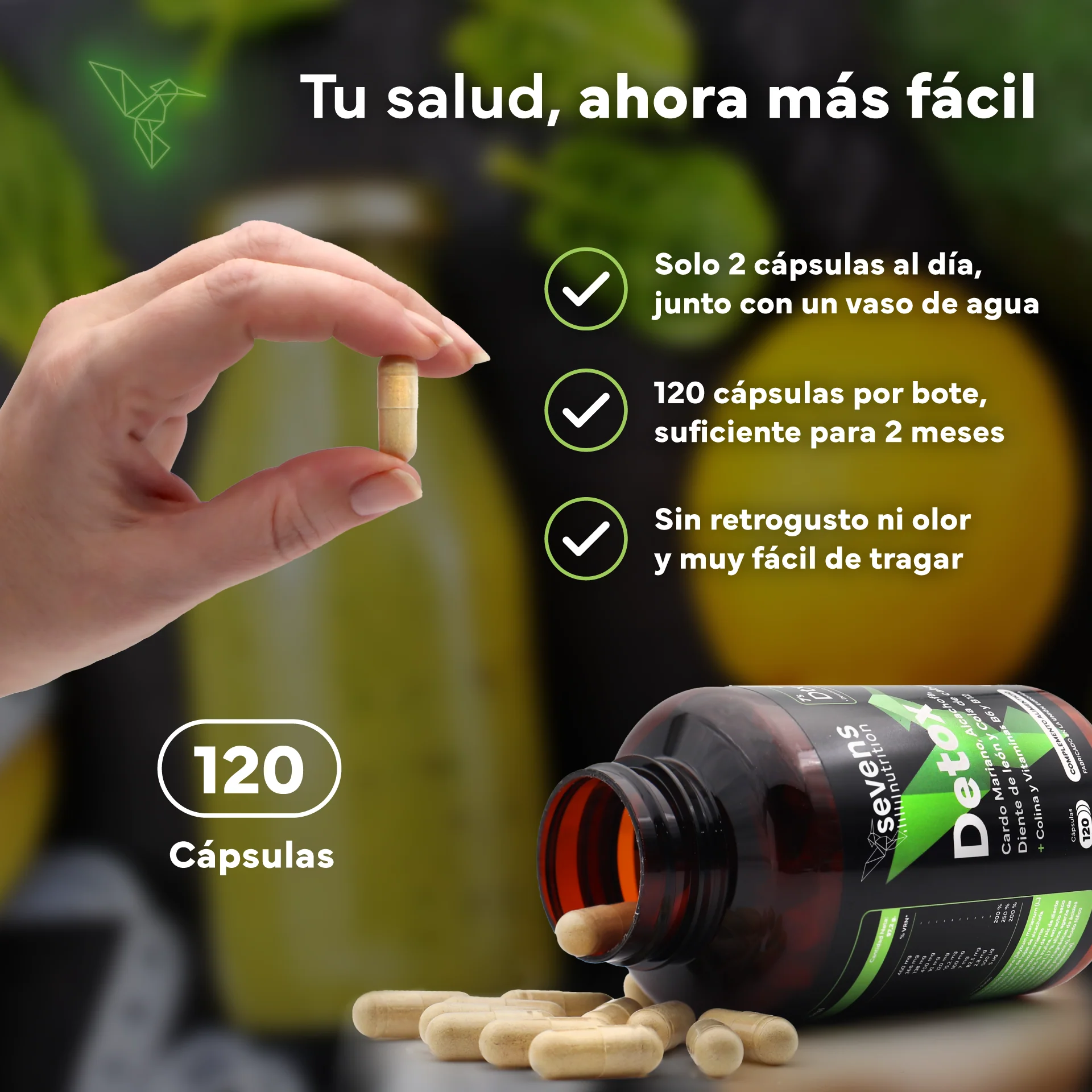 Pack 2x Cardo Mariano Detox Sevens Nutrition. Hígado Sano Y Depuración Natural. - Image 5