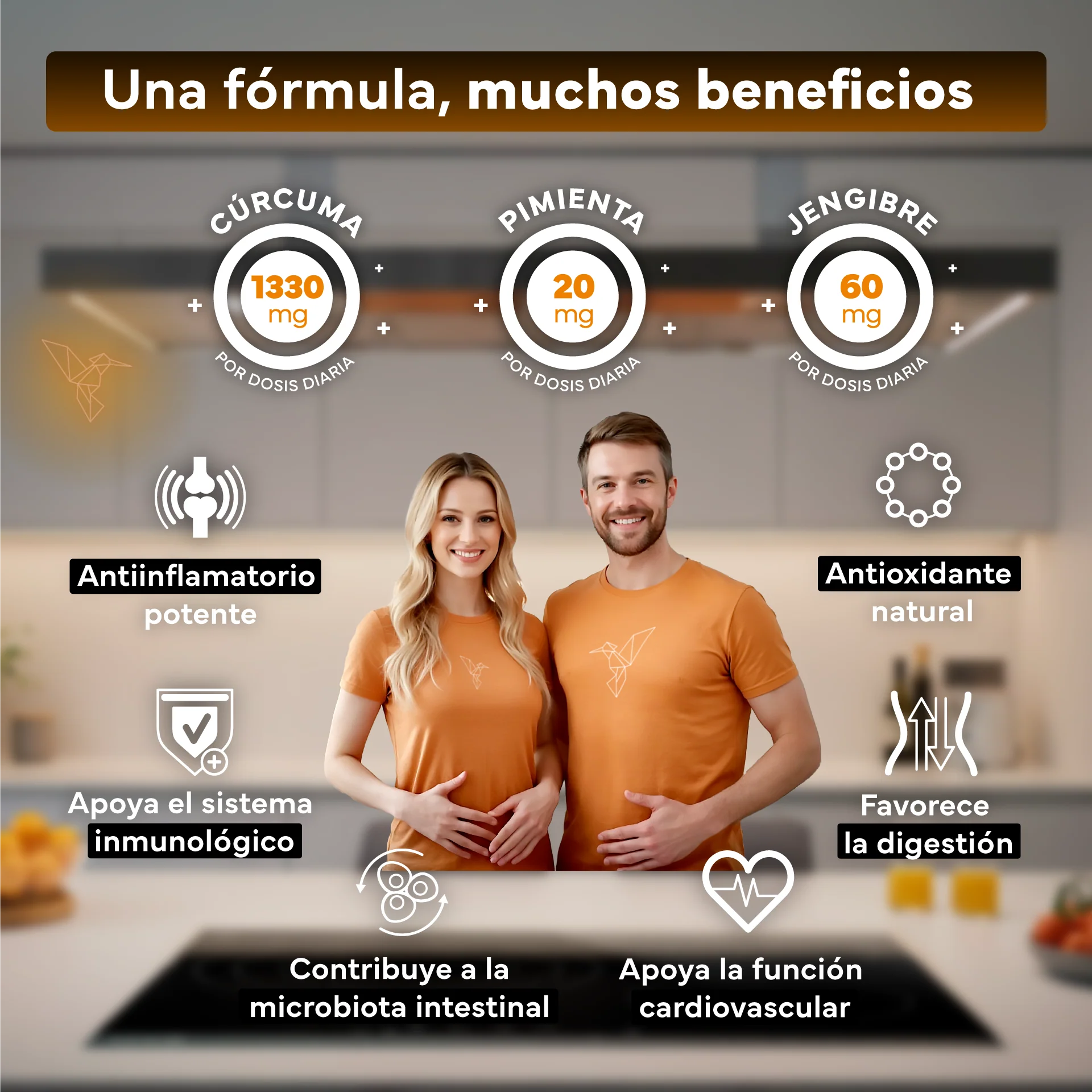 Pack 2x Cúrcuma + Jengibre Y Pimienta Negra Sevens Nutrition. Antiinflamatorio Y Salud Articular. - Image 3