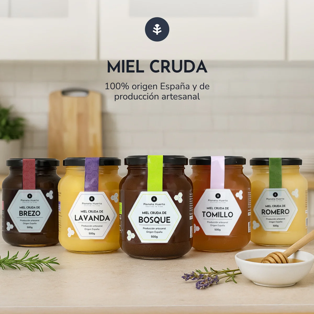 Pack 6x Miel Cruda de Bosque Planeta Huerto 500 gr - Image 6