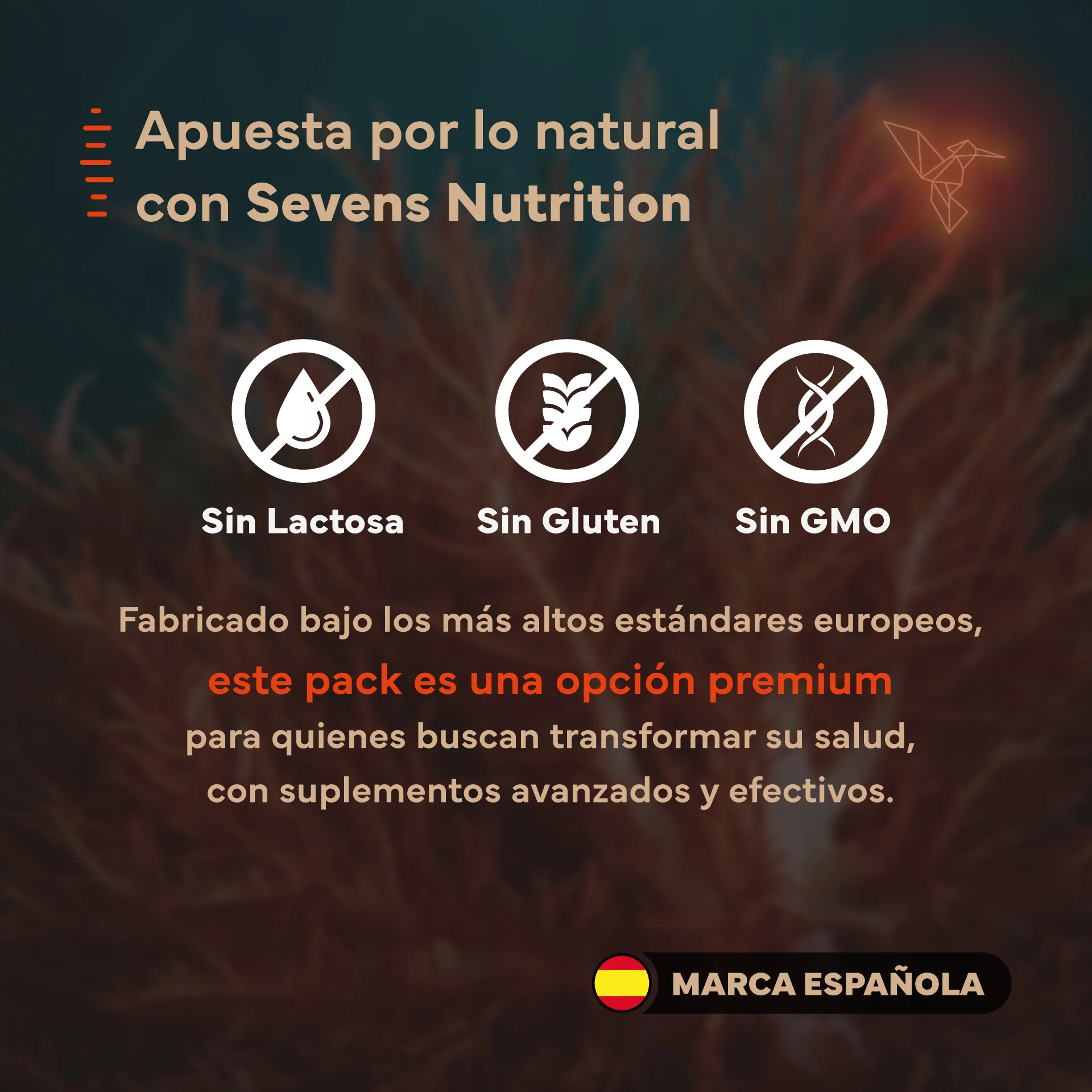 Pack Glow Para Regalo: Astaxantina, Biotina Y Colágeno Marino Puro. Sevens Nutrition. Antioxidante, Pelo, Uñas Y Piel - Image 4